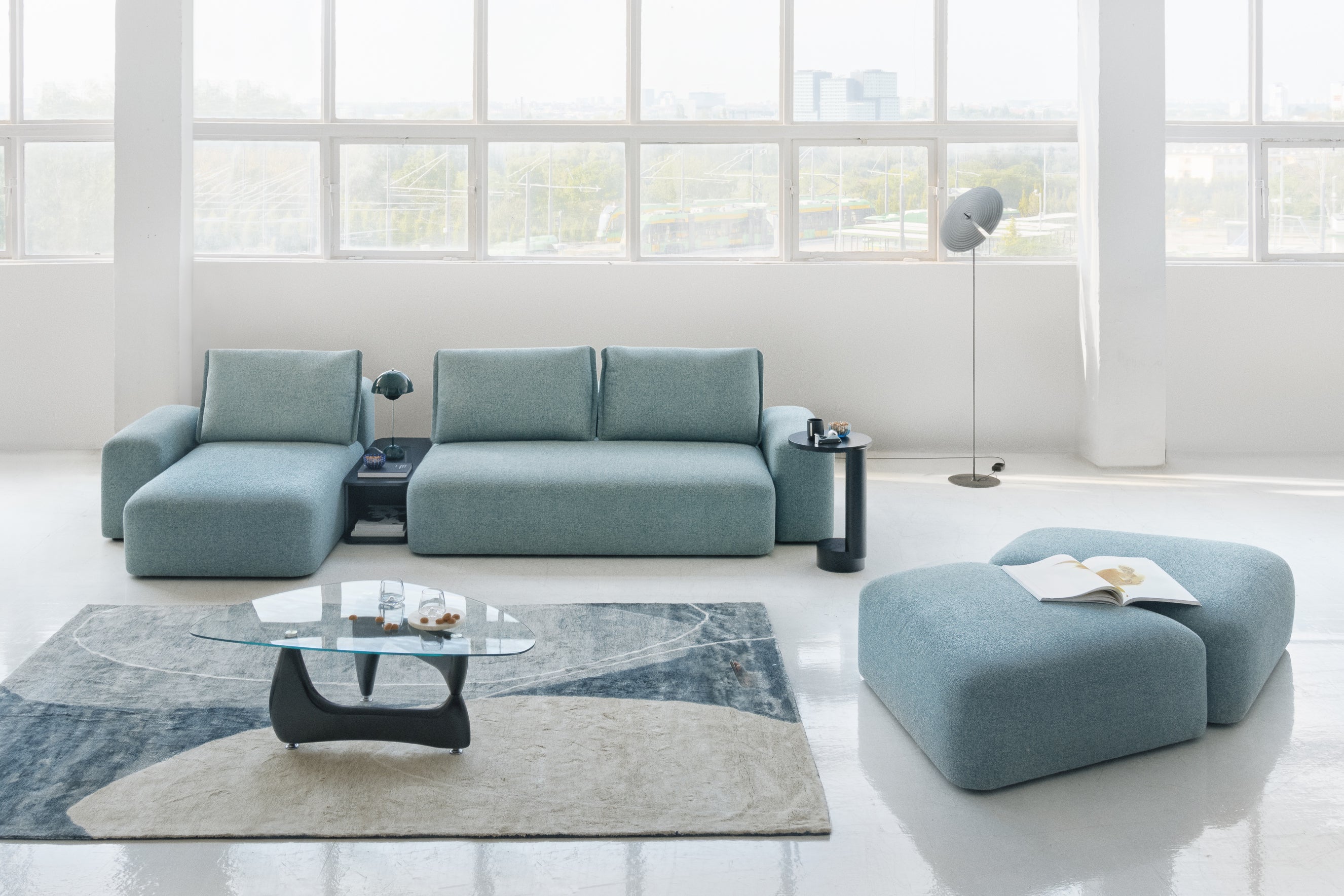 Modulare Garnitur Dune, Material: Auswahl möglich