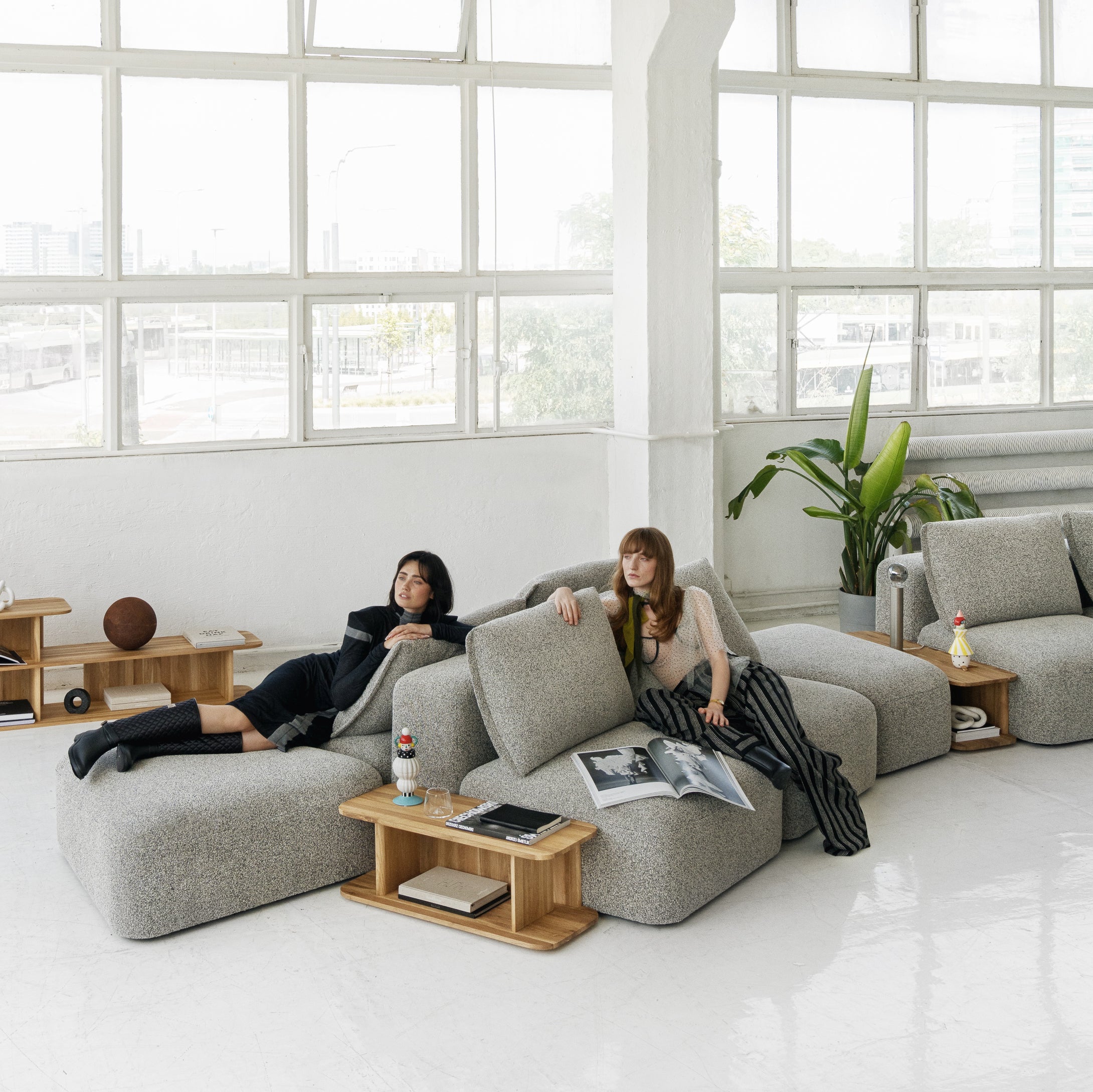 Modulare Garnitur Dune, Material: Auswahl möglich