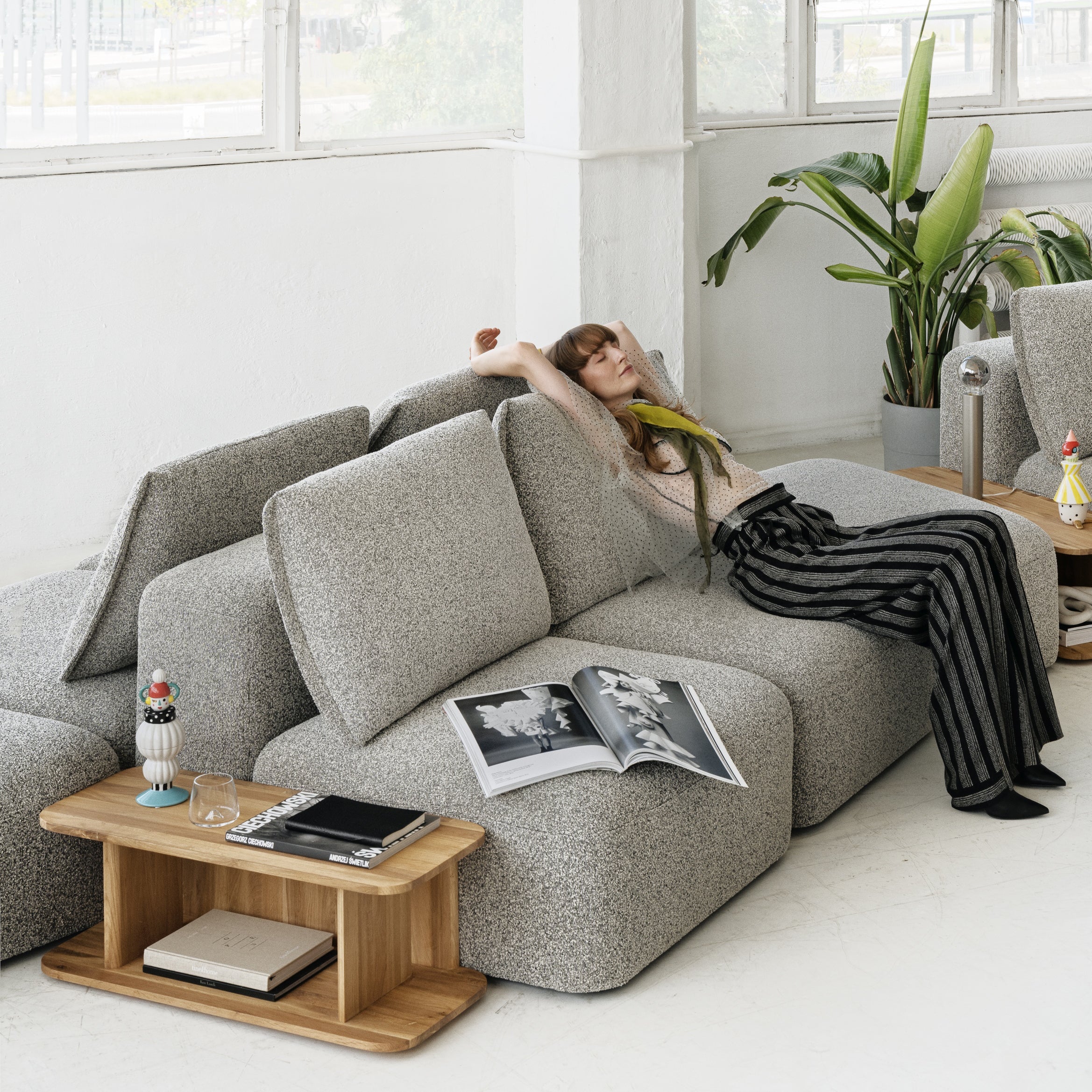 Modulare Garnitur Dune, Material: Auswahl möglich