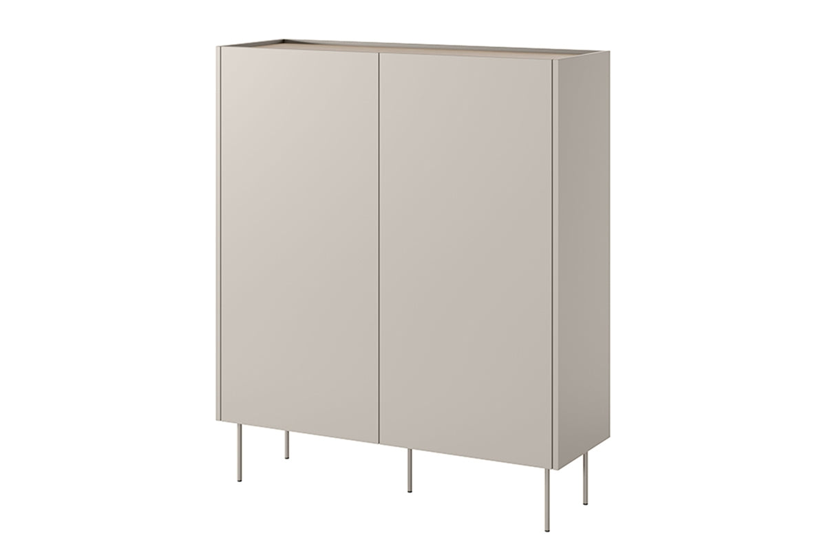 Kommode Desin 120cm, 2 Türen und 2 Schubladen, Material: MDF