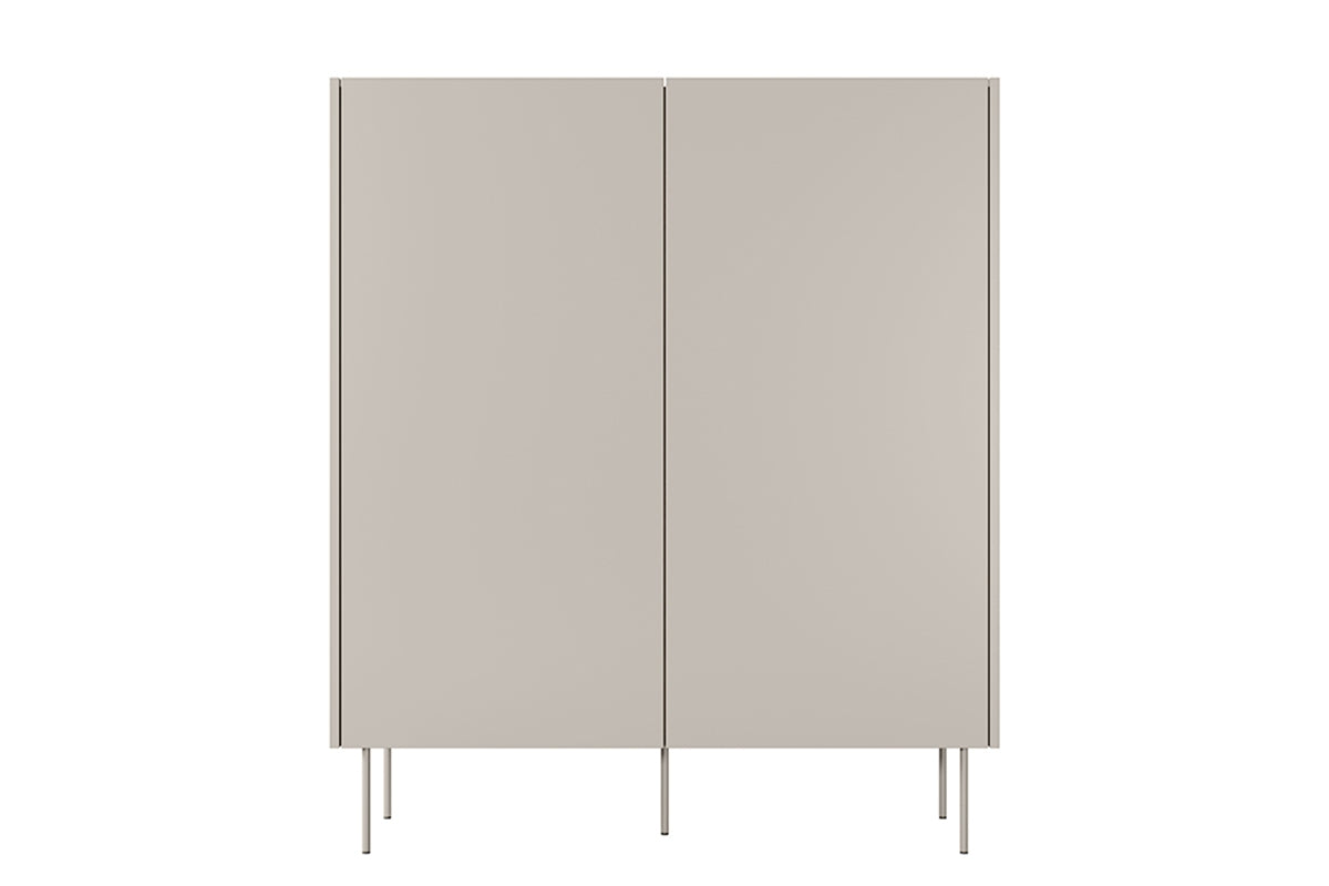 Kommode Desin 120cm, 2 Türen und 2 Schubladen, Material: MDF