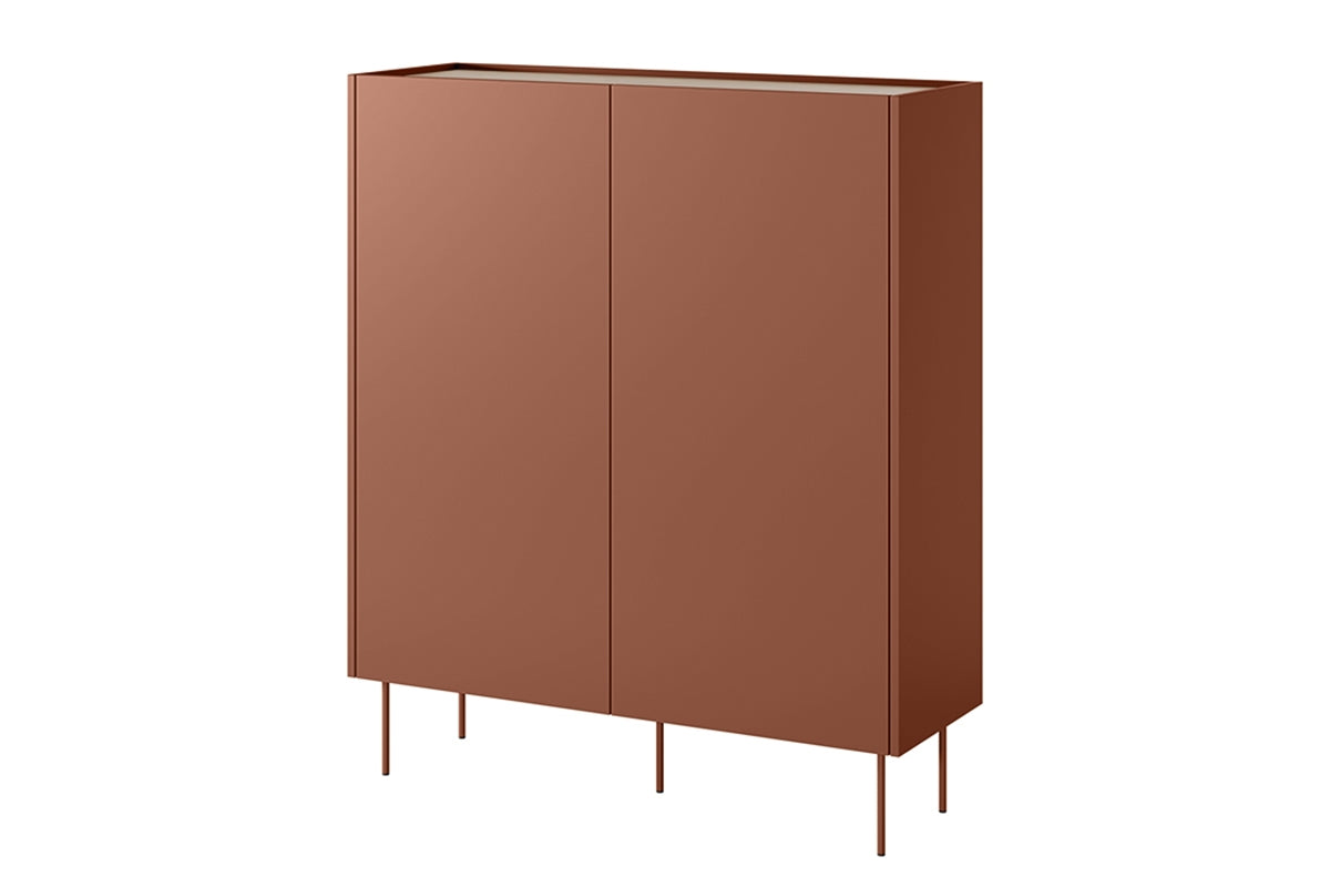 Kommode Desin 120cm, 2 Türen und 2 Schubladen, Material: MDF