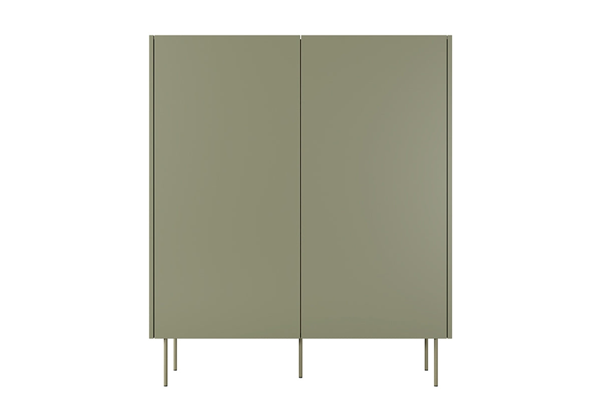 Kommode Desin 120cm, 2 Türen und 2 Schubladen, Material: MDF