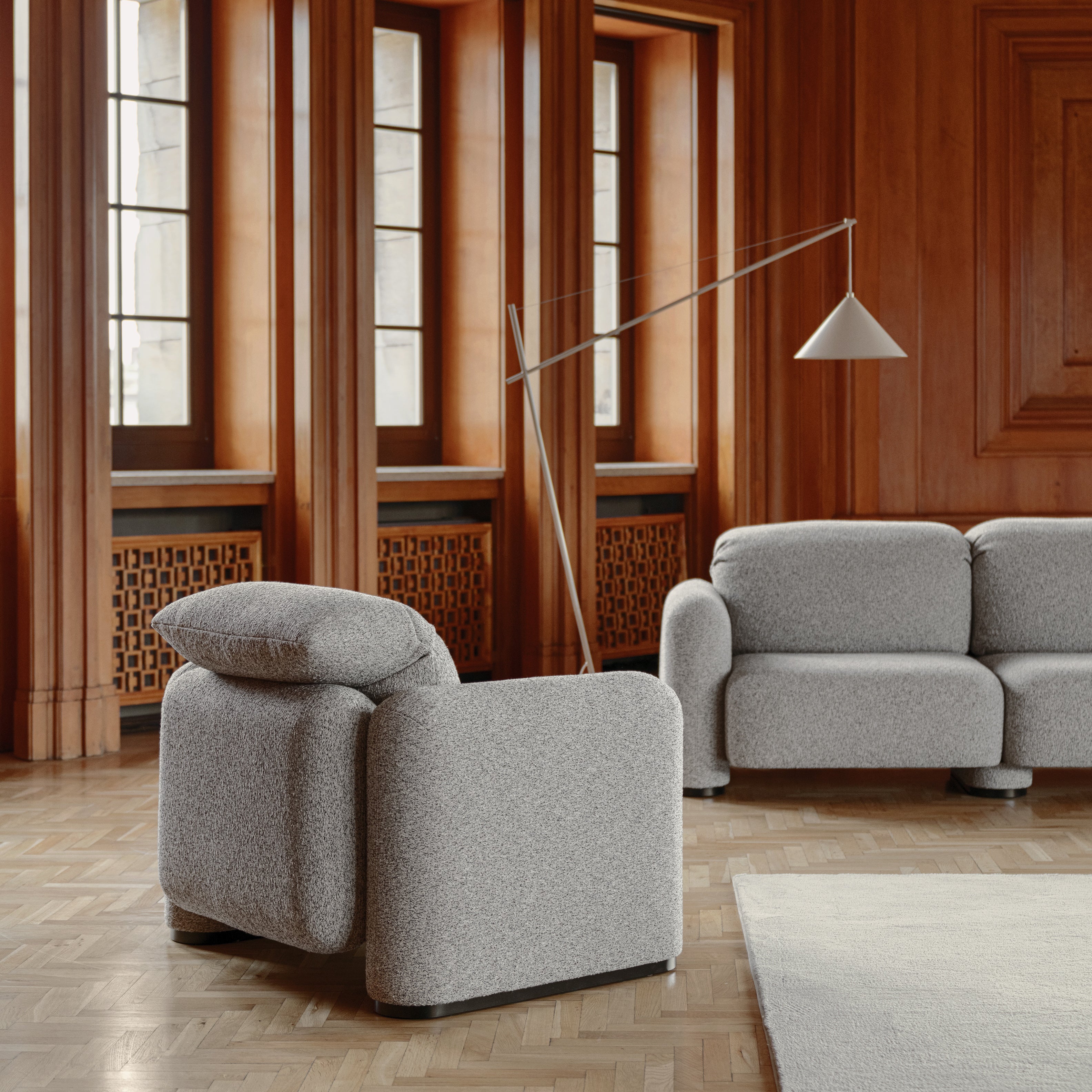 Modulare Garnitur La Roche, Material: Auswahl möglich