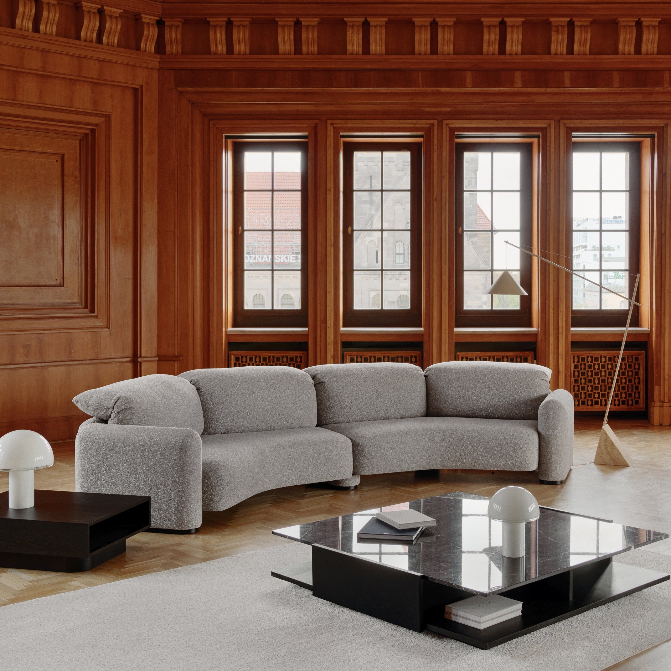 Modulare Garnitur La Roche, Material: Auswahl möglich