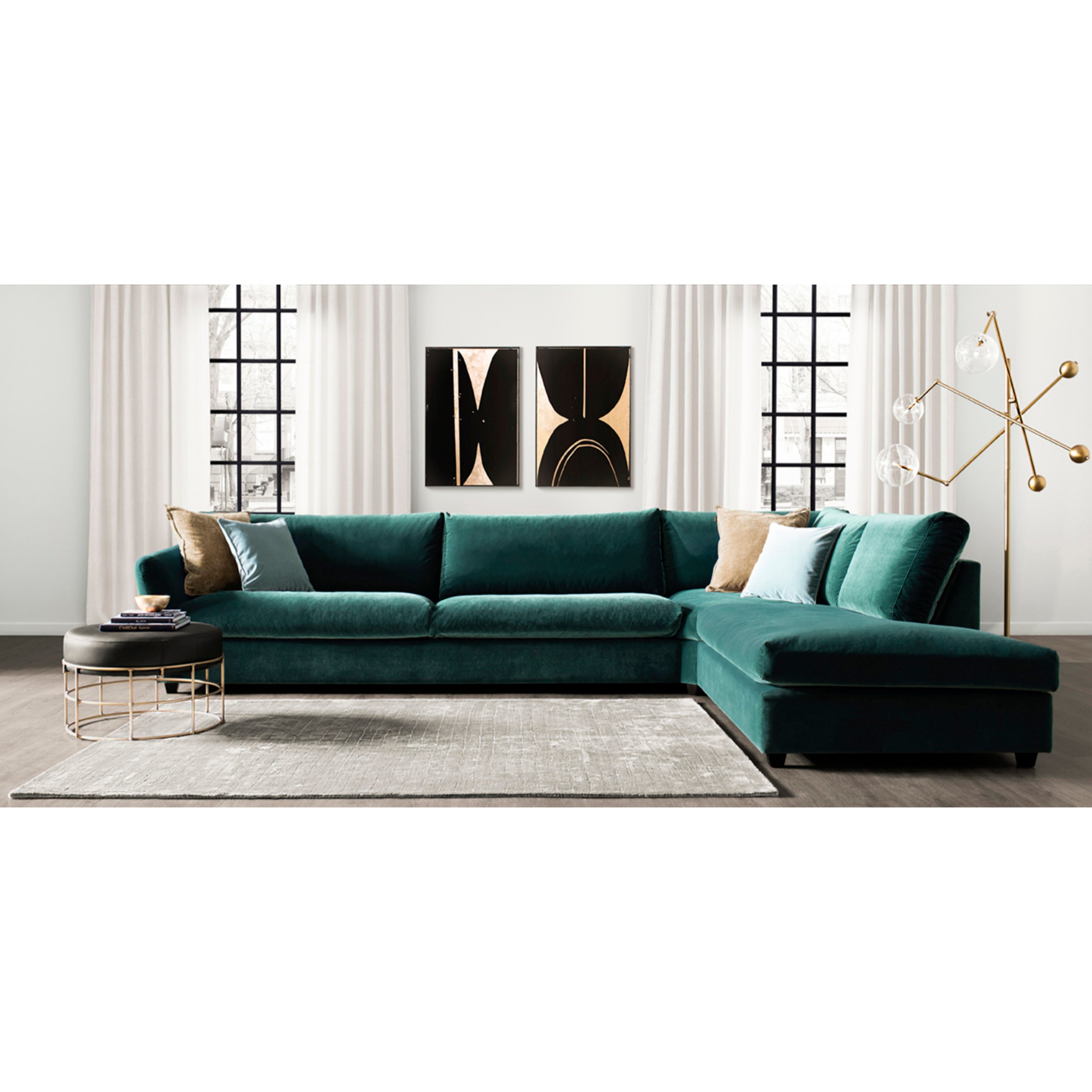 Modulare Garnitur Latifa, Material: Auswahl möglich