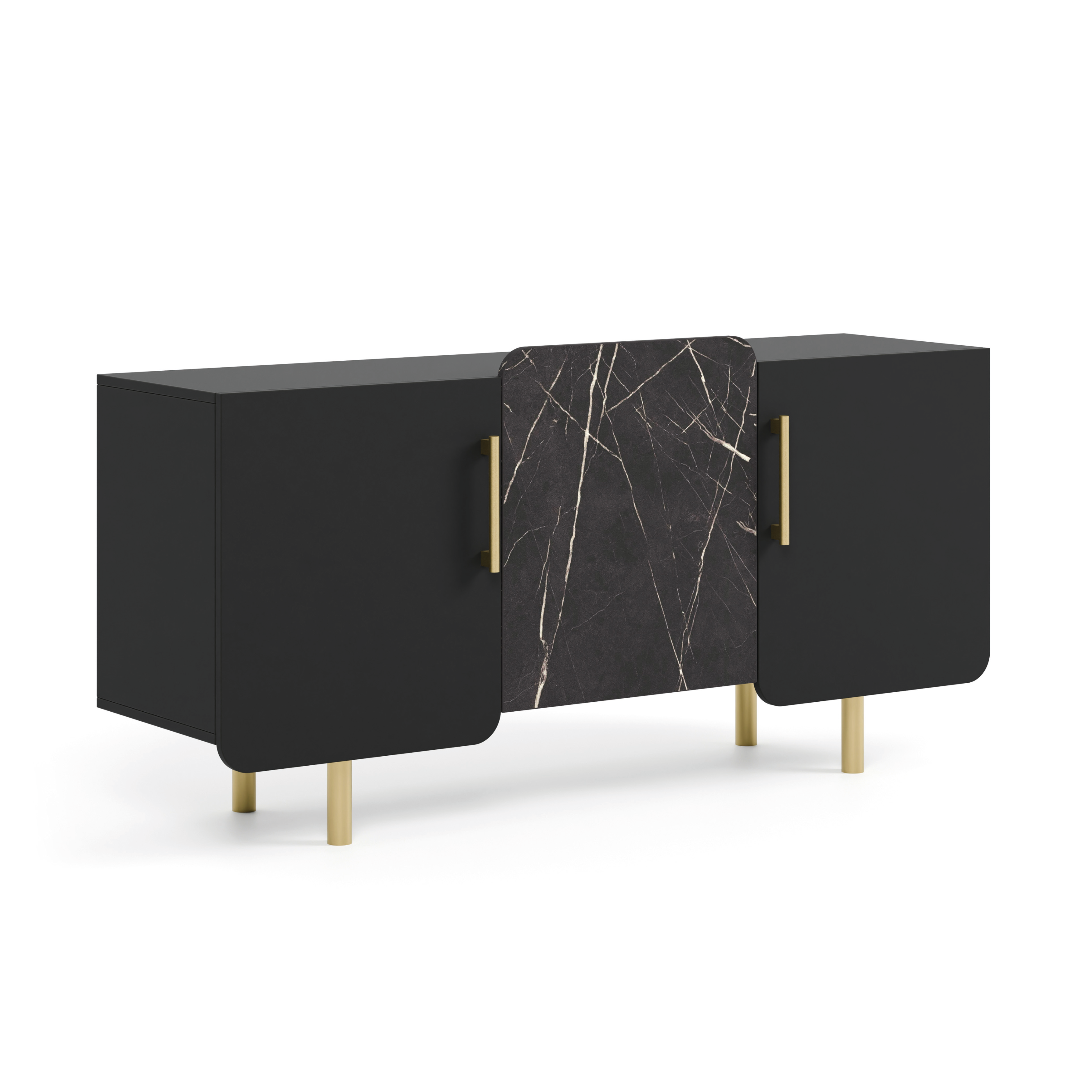 Kommode Livio 165x42cm, Material: Laminierte Platte