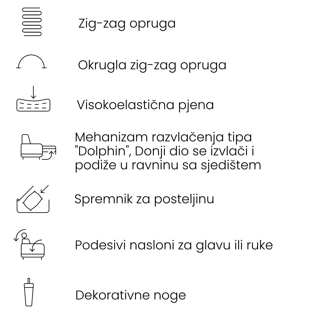 Ecksofa Lisbon III, 341x200cm, Material: Auswahl möglich