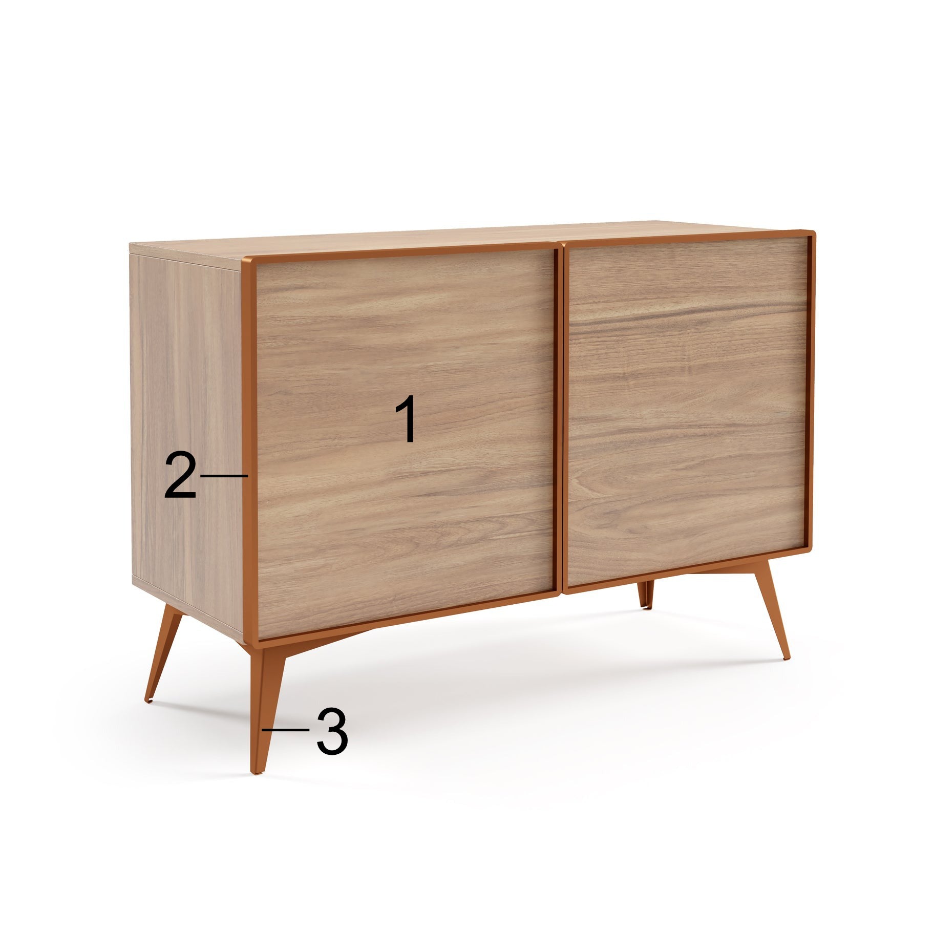 Mavero Kommode 110x42cm, Material: Auswahl möglich