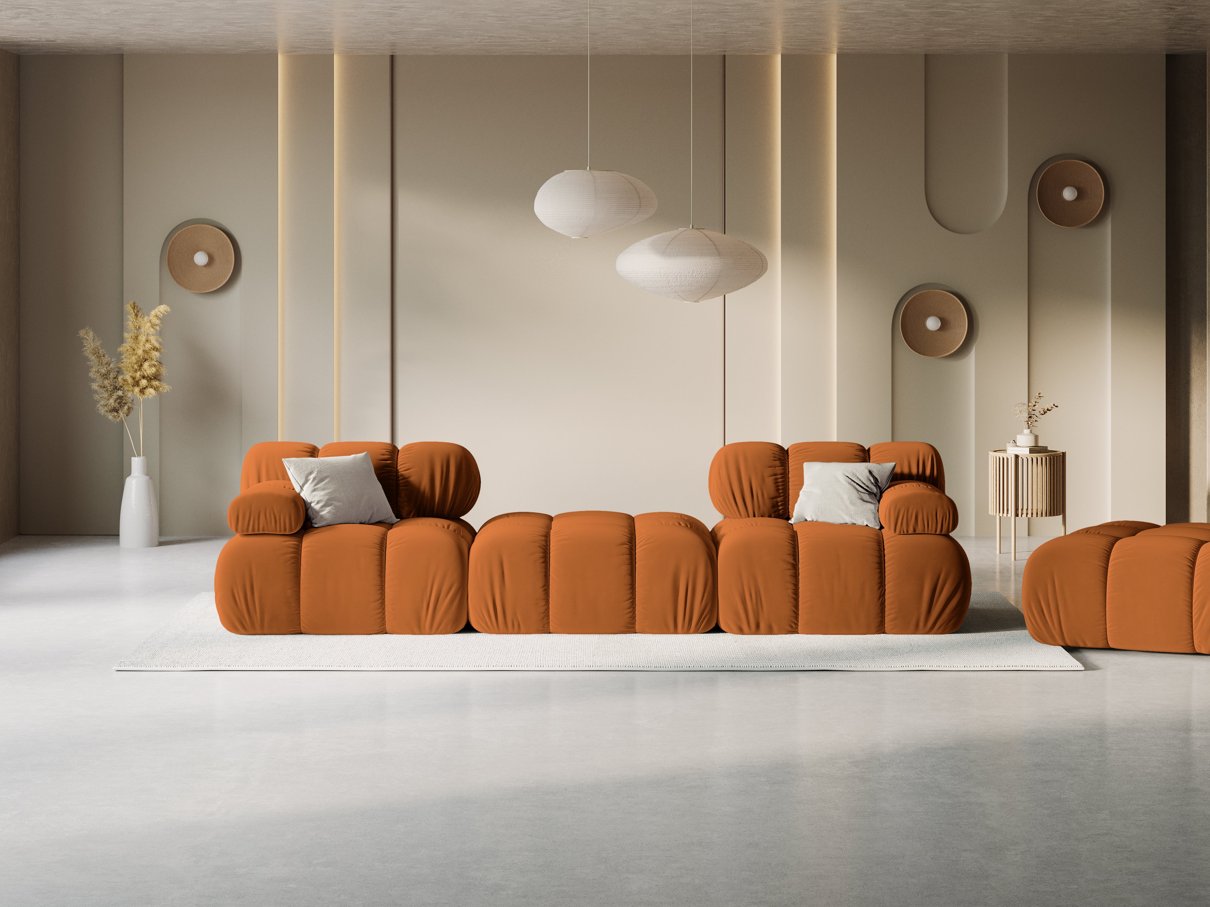 Modulares Sofa Bellis 188x188cm, Material: Samt