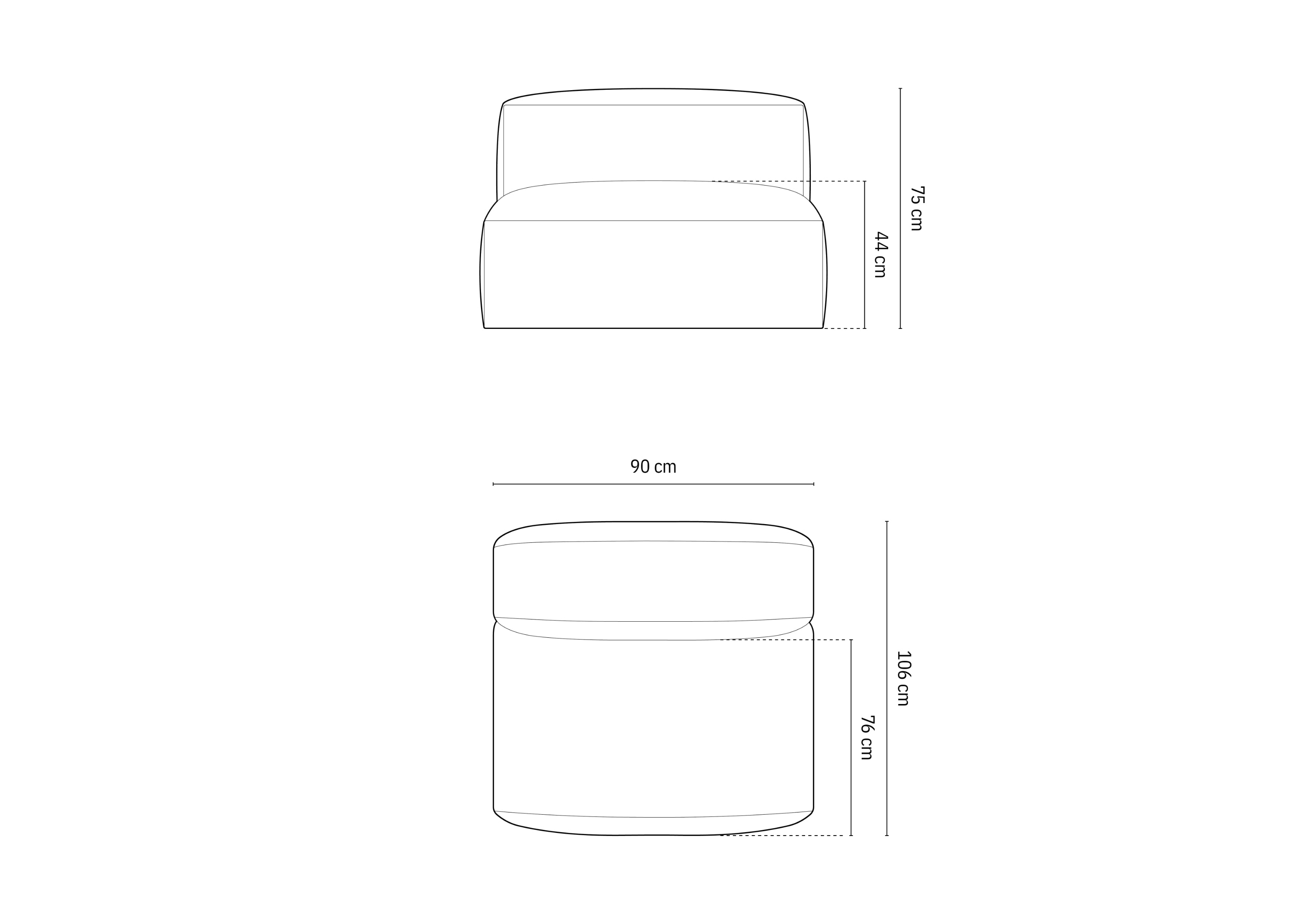 Modul Martina, 90x106cm, Material: Strukturstoff