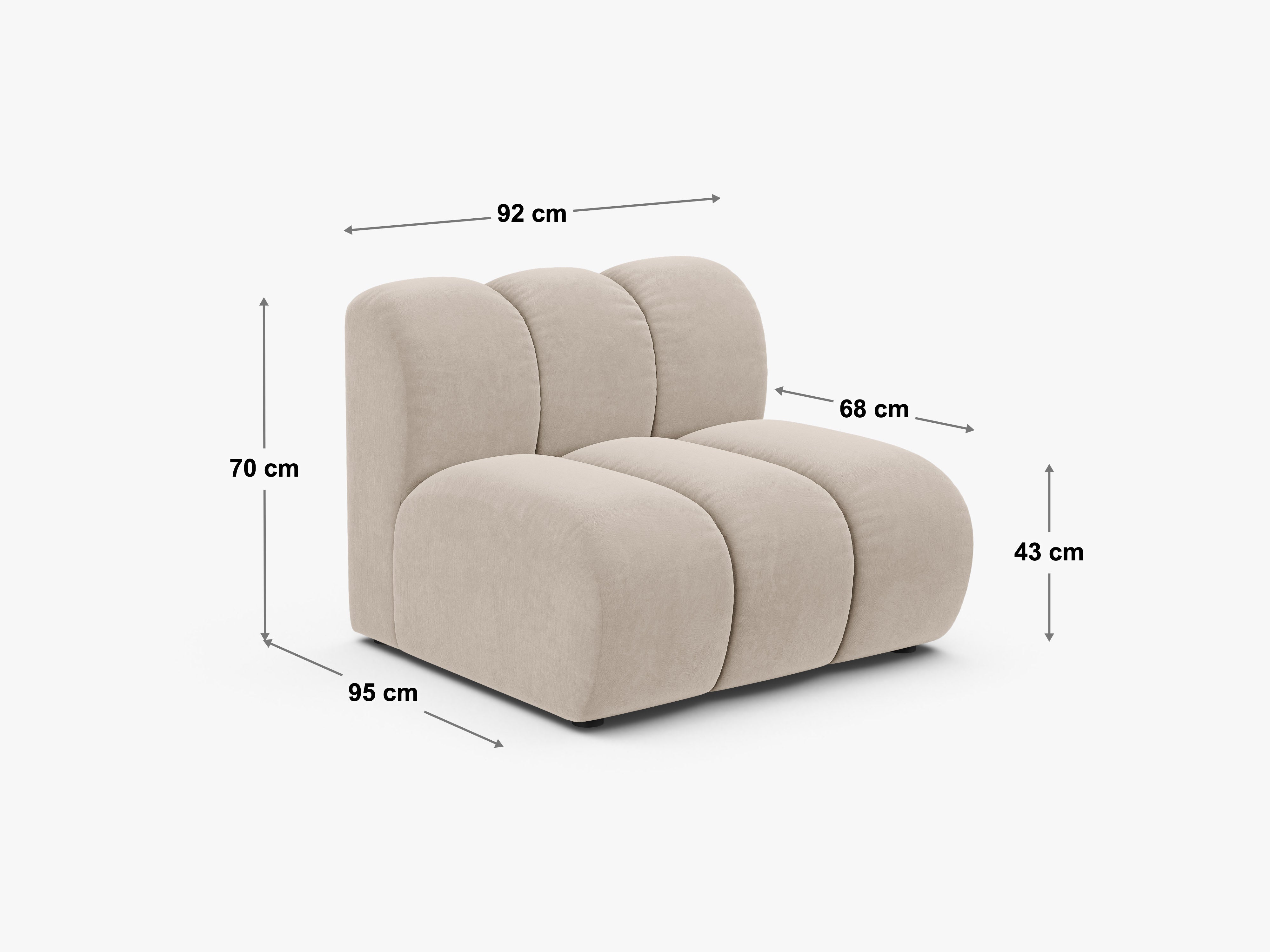 Lupine modul 92x95cm, Material: Chenille Eden