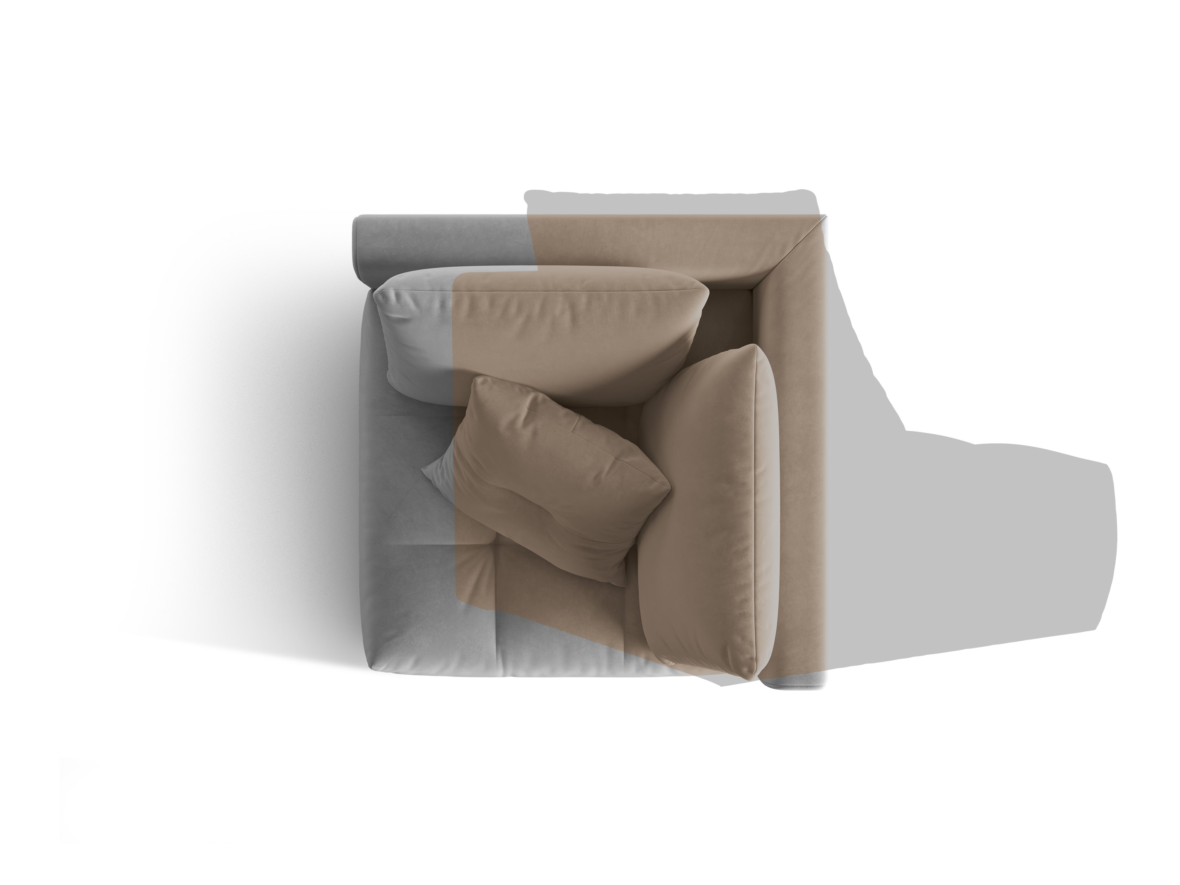 Bloom Modul 100x100cm, Material: Samt