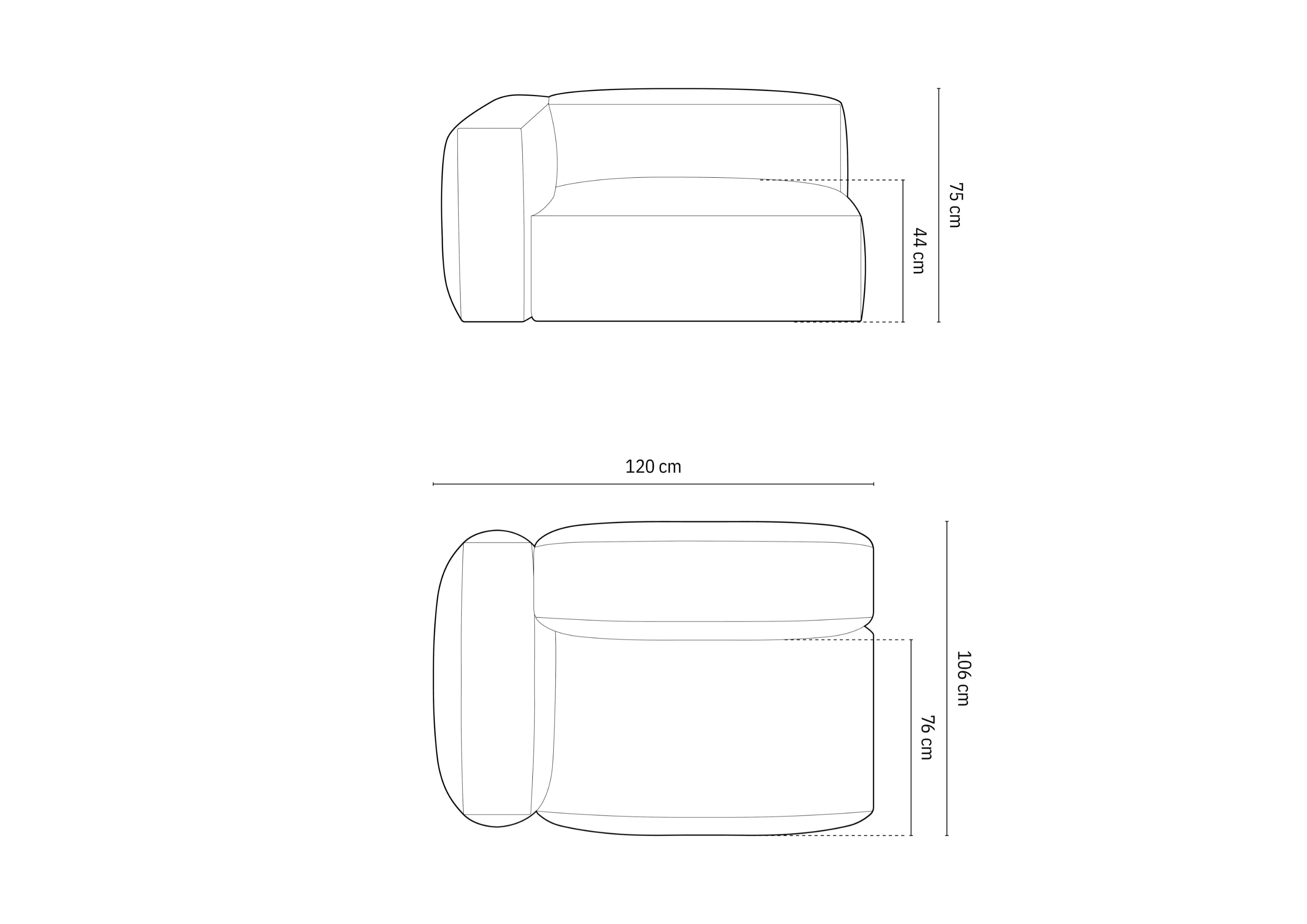 Martina Modul, 120x106cm, Material: Samt