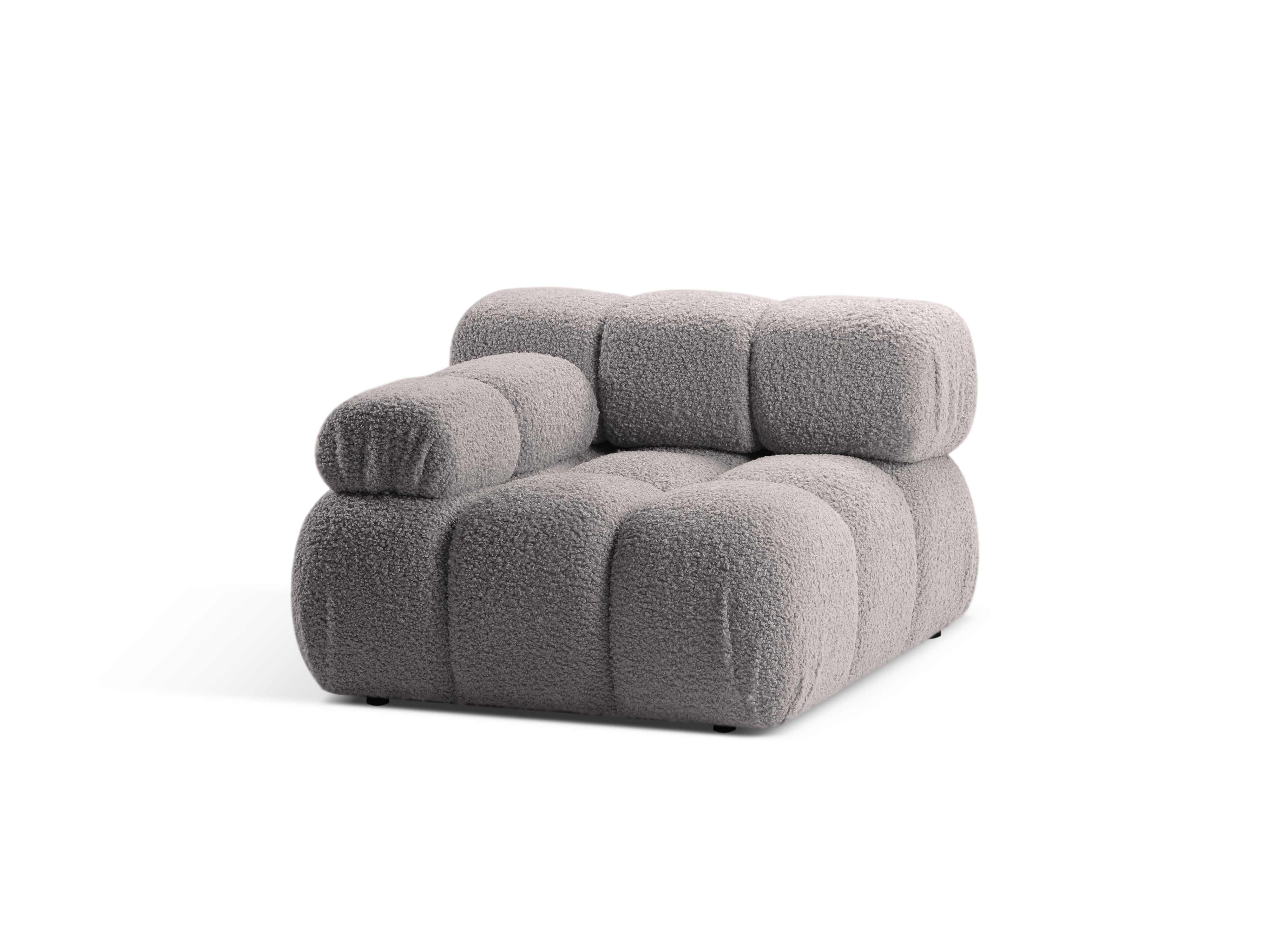 Bellis Modul mit Armlehne 94x94cm, Material: Boucle