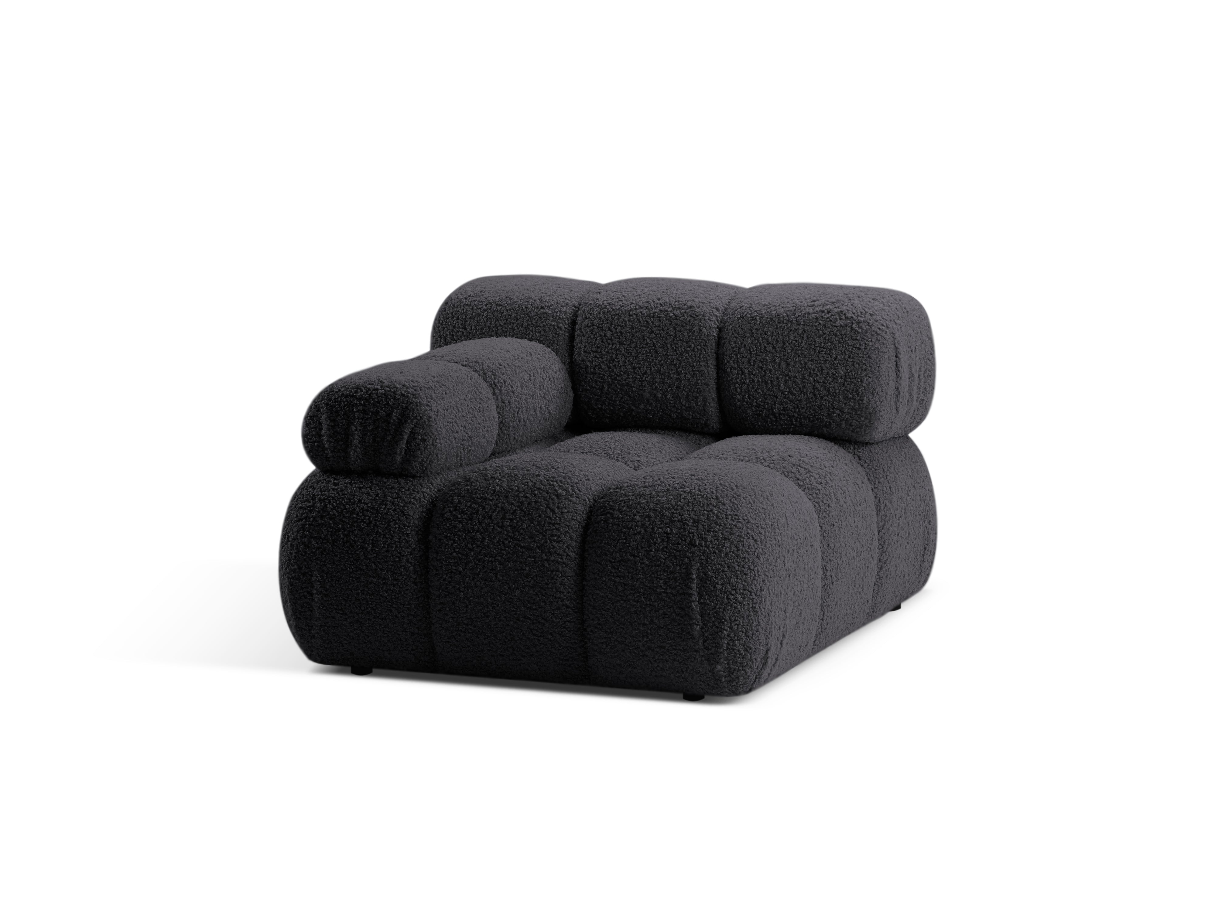 Bellis Modul mit Armlehne 94x94cm, Material: Boucle