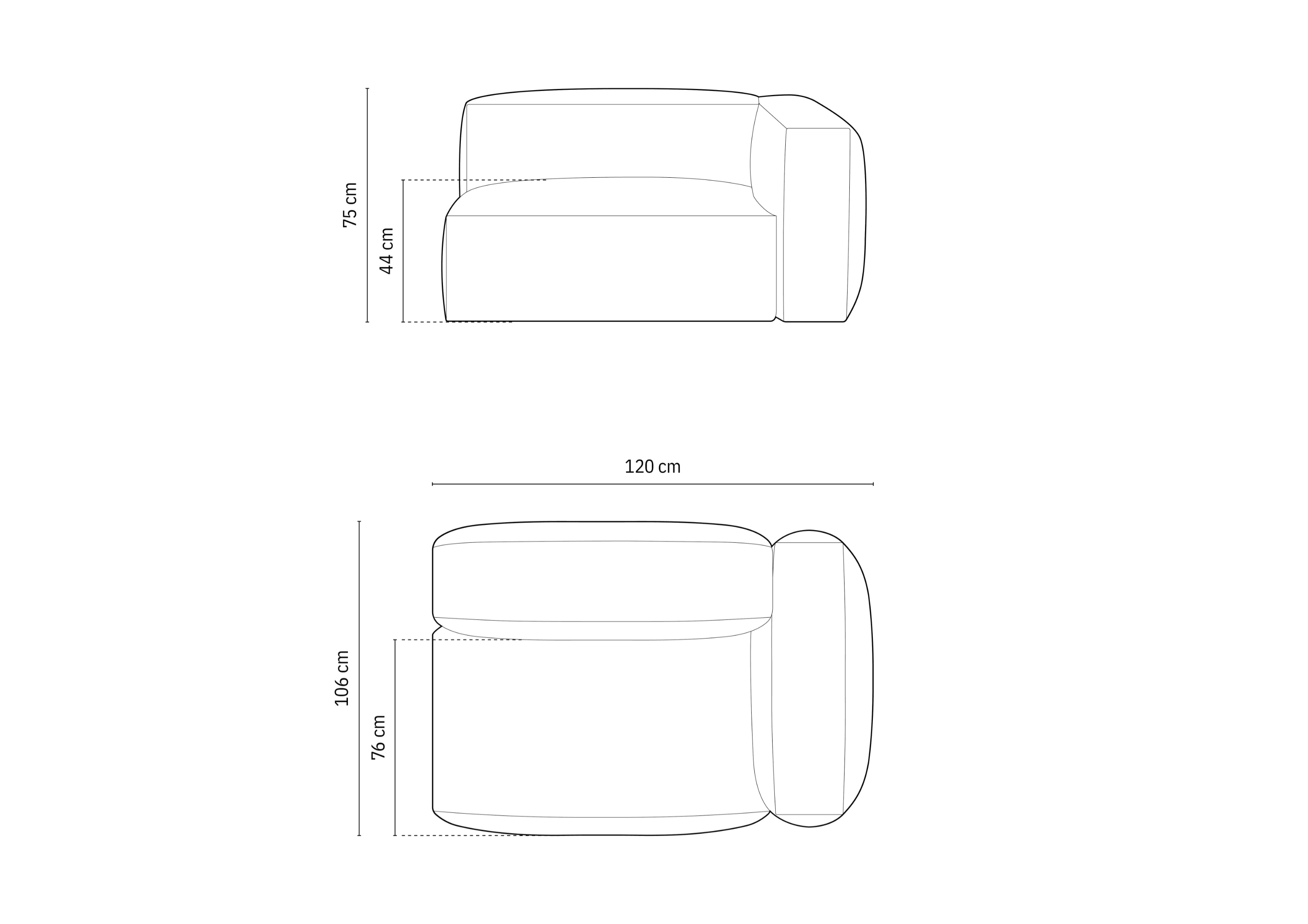Martina Modul, 120x106cm, Material: Samt