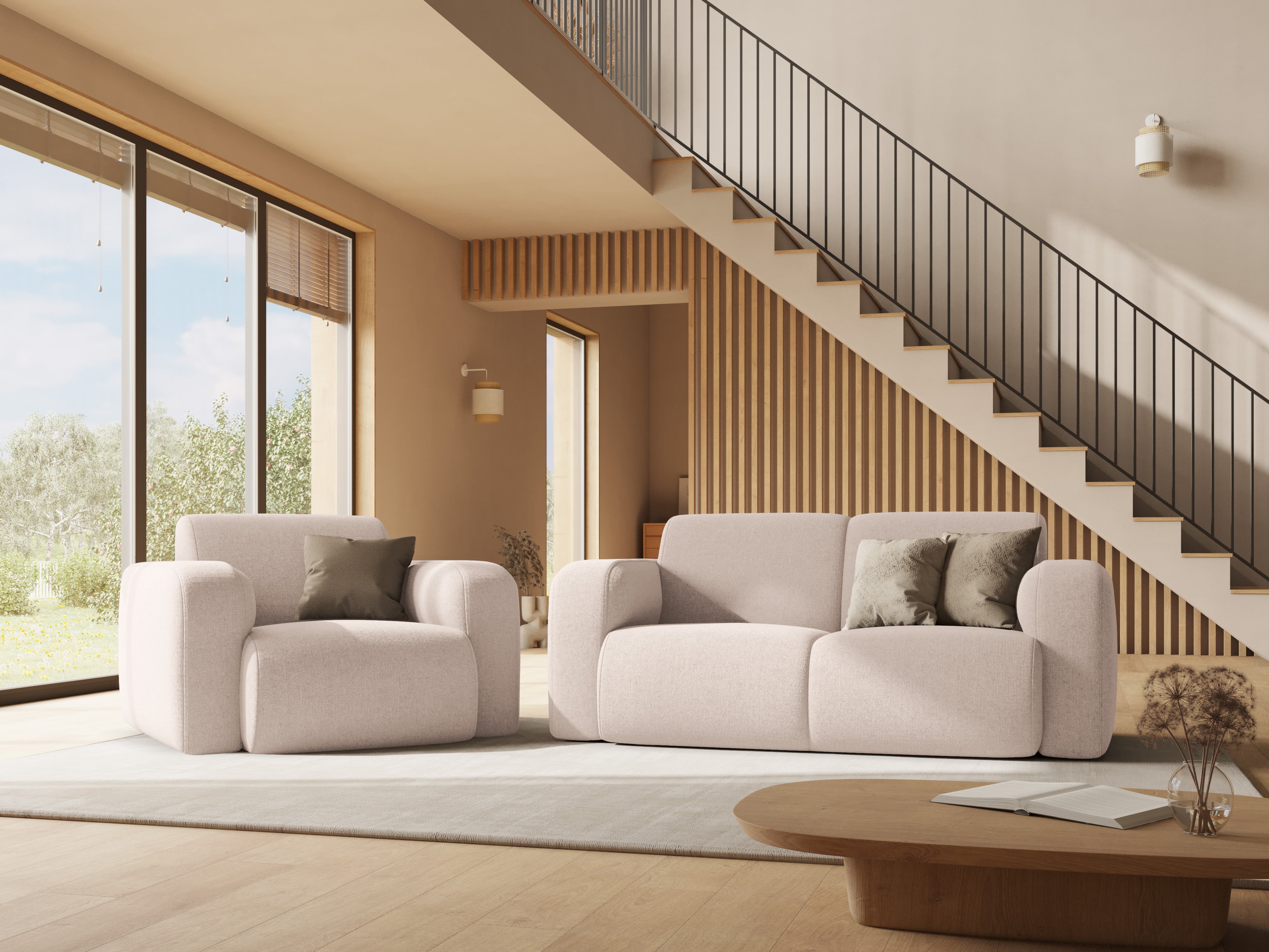 Sofa Molino 170x95 cm, Material: Chenille (Haga)