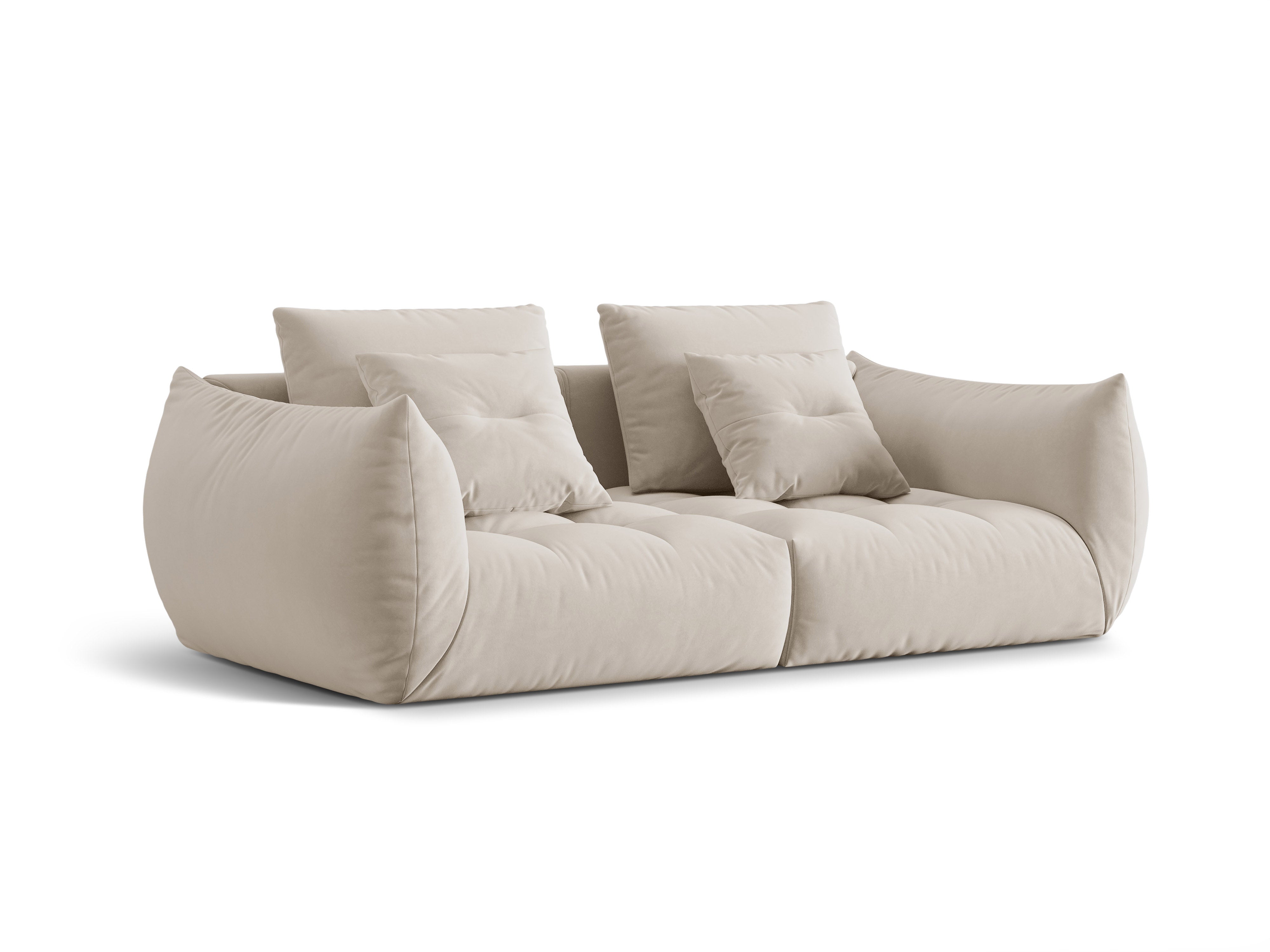 Bloom Sofa, 3 Sitze, 232x106 cm, Material: Samt