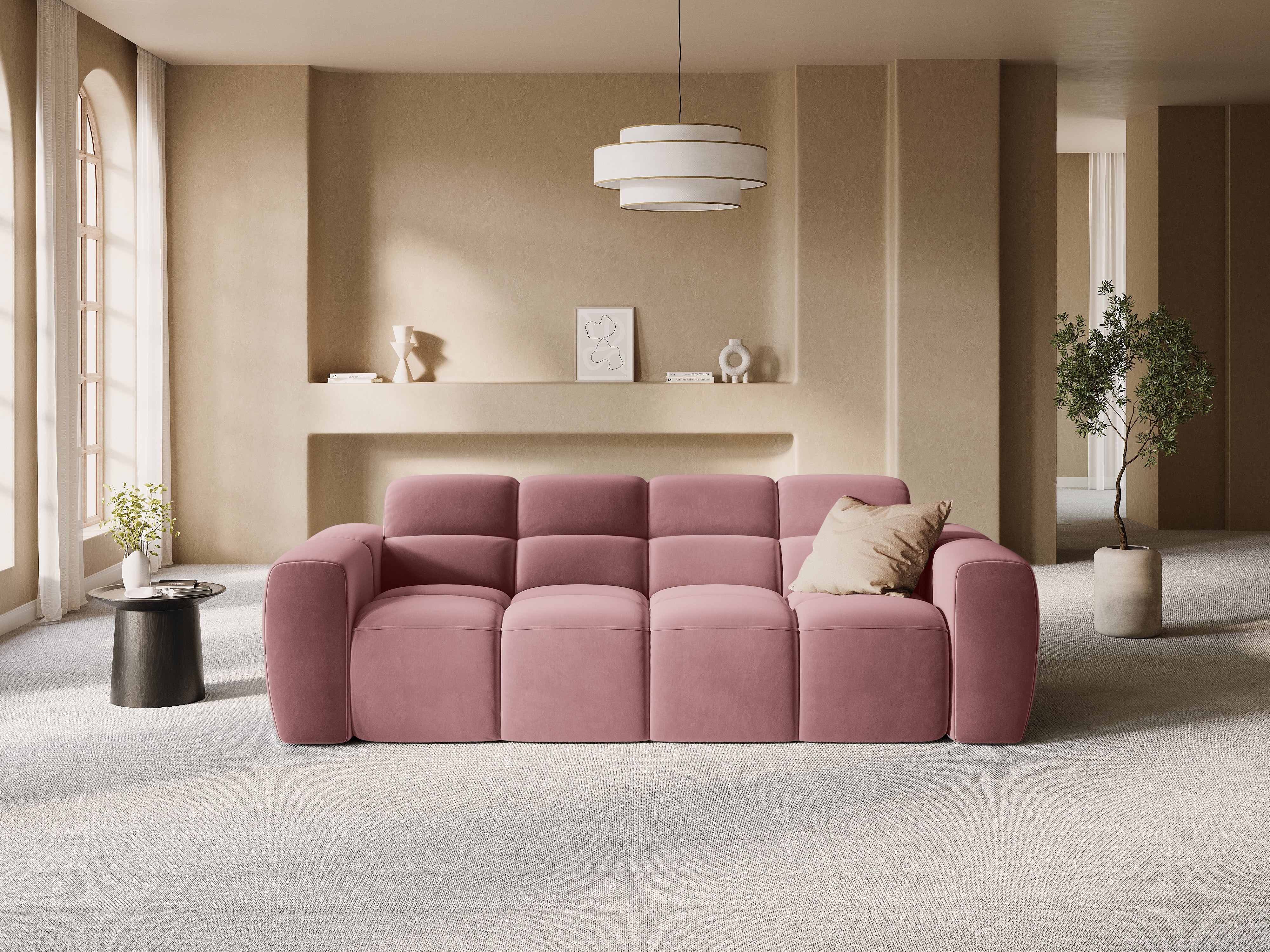 Sofa Lisa 216x101cm, Material: Samt