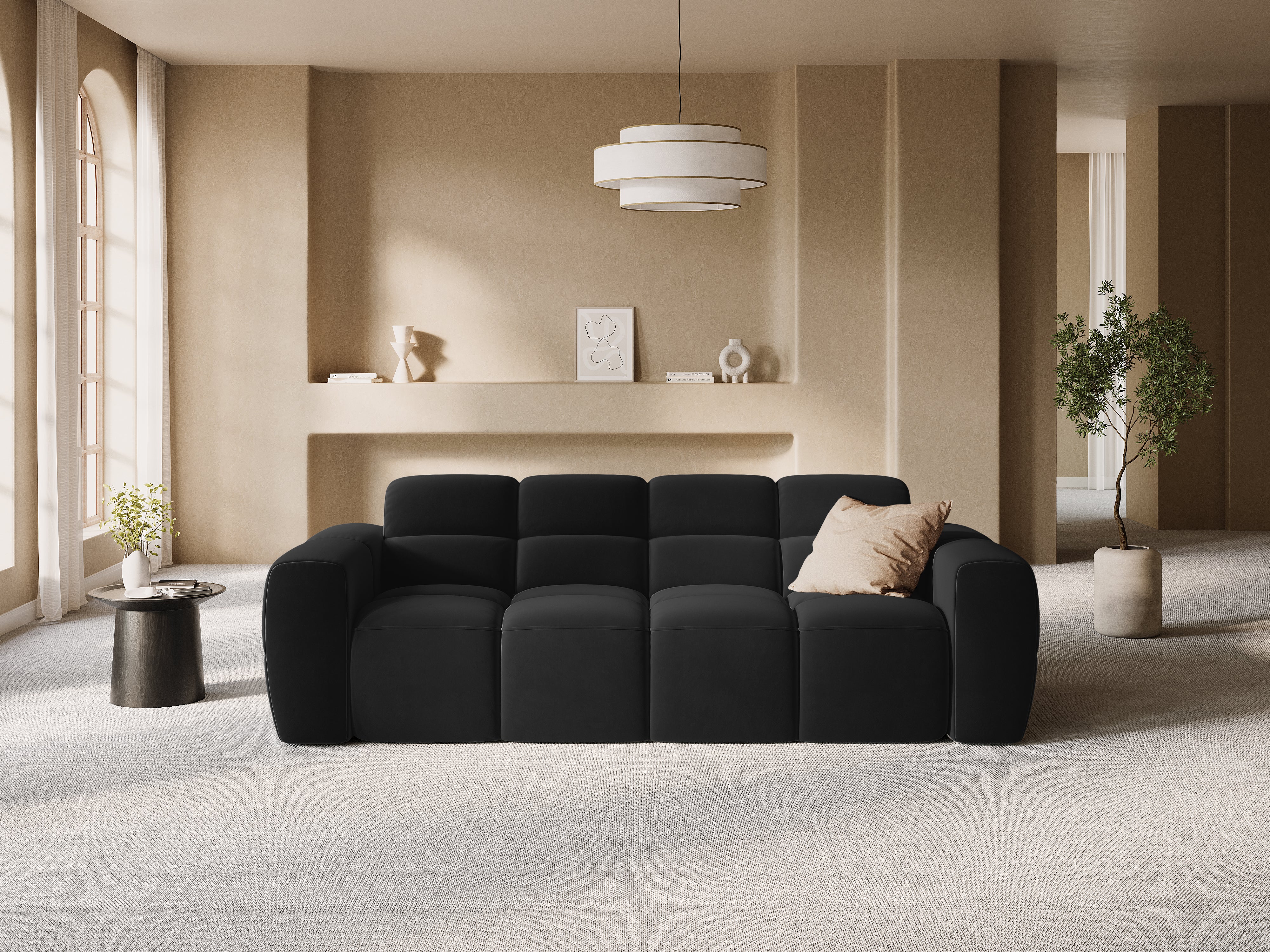 Sofa Lisa 216x101cm, Material: Samt