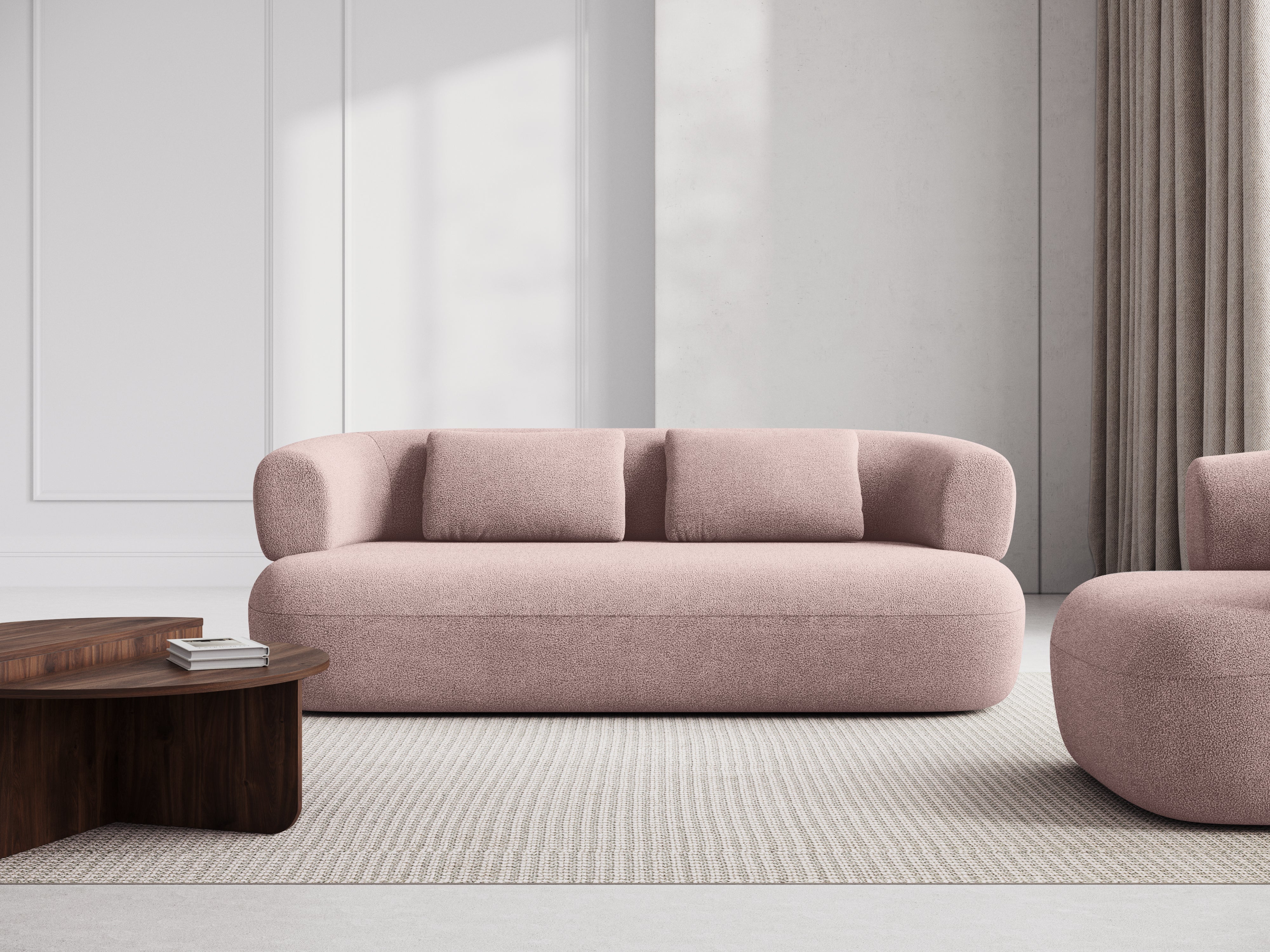 Jenny Sofa, 3 Sitze, 178x90cm, Material: Boucle