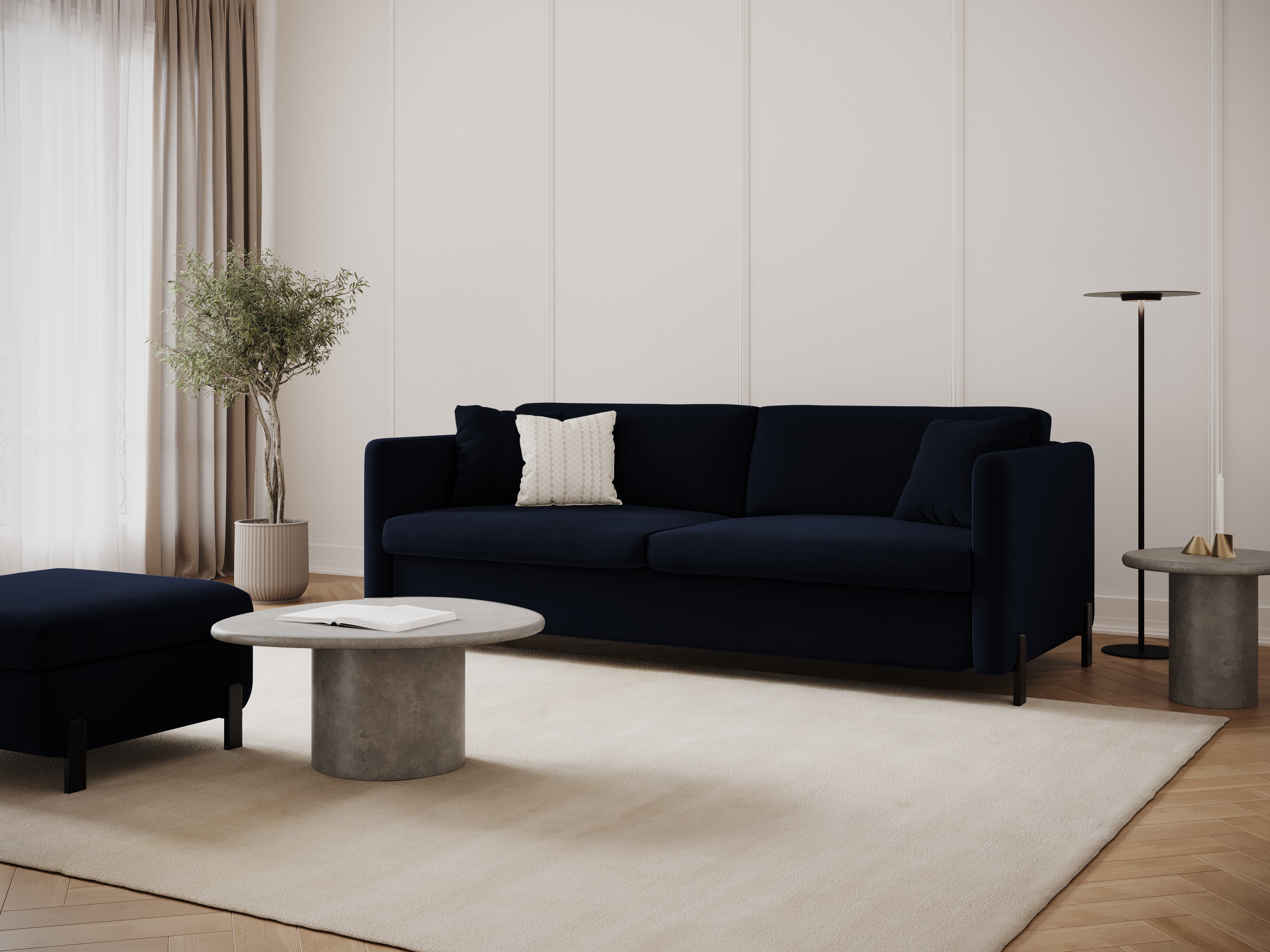 Sofa Gloria 202x102cm, Material: Samt