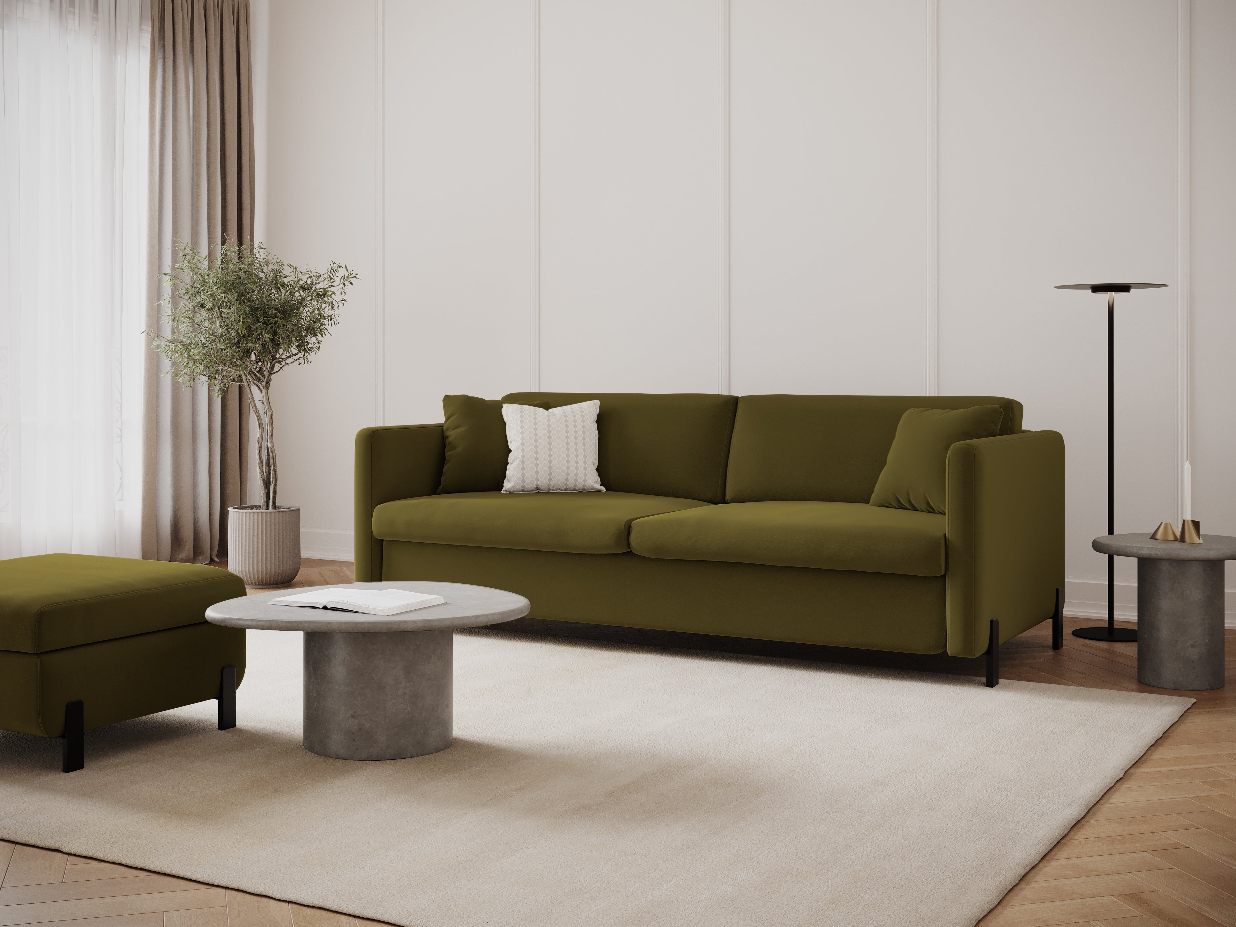 Sofa Gloria 202x102cm, Material: Samt