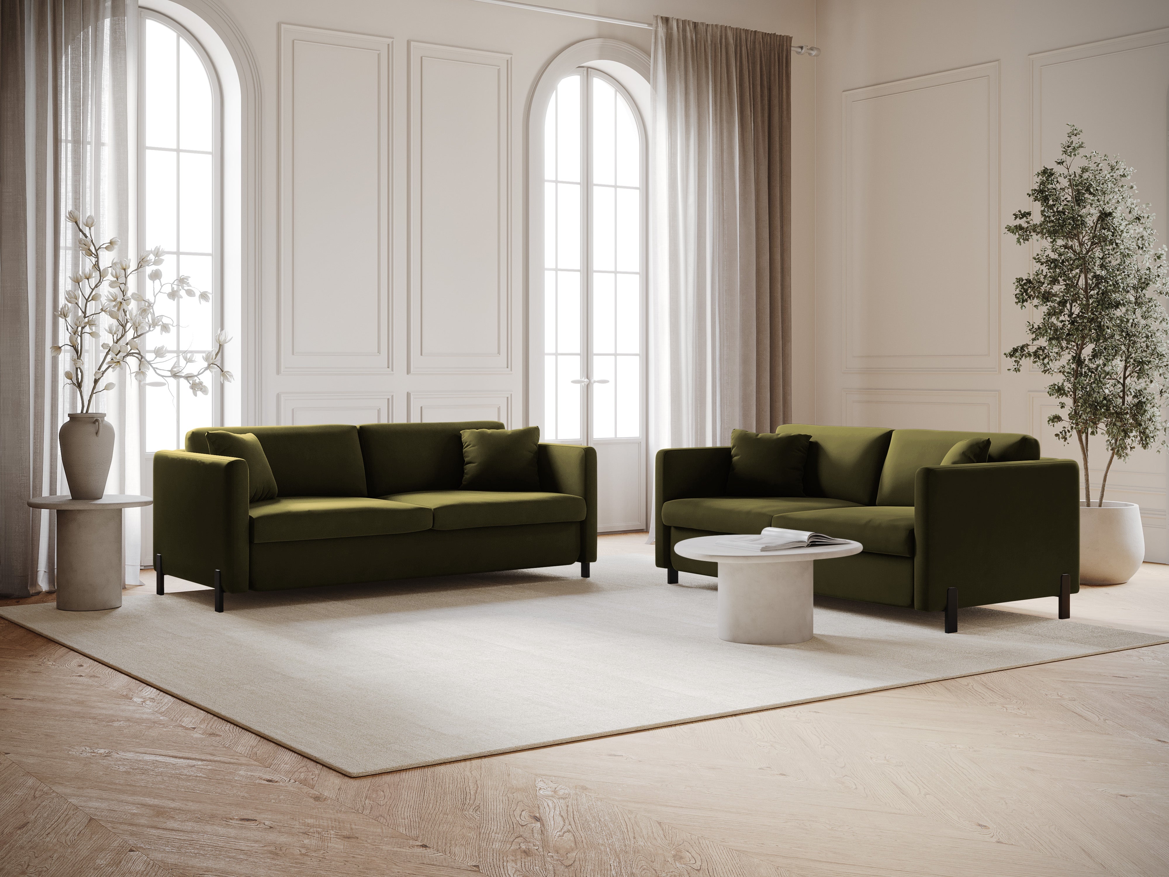 Sofa Gloria 202x102cm, Material: Samt