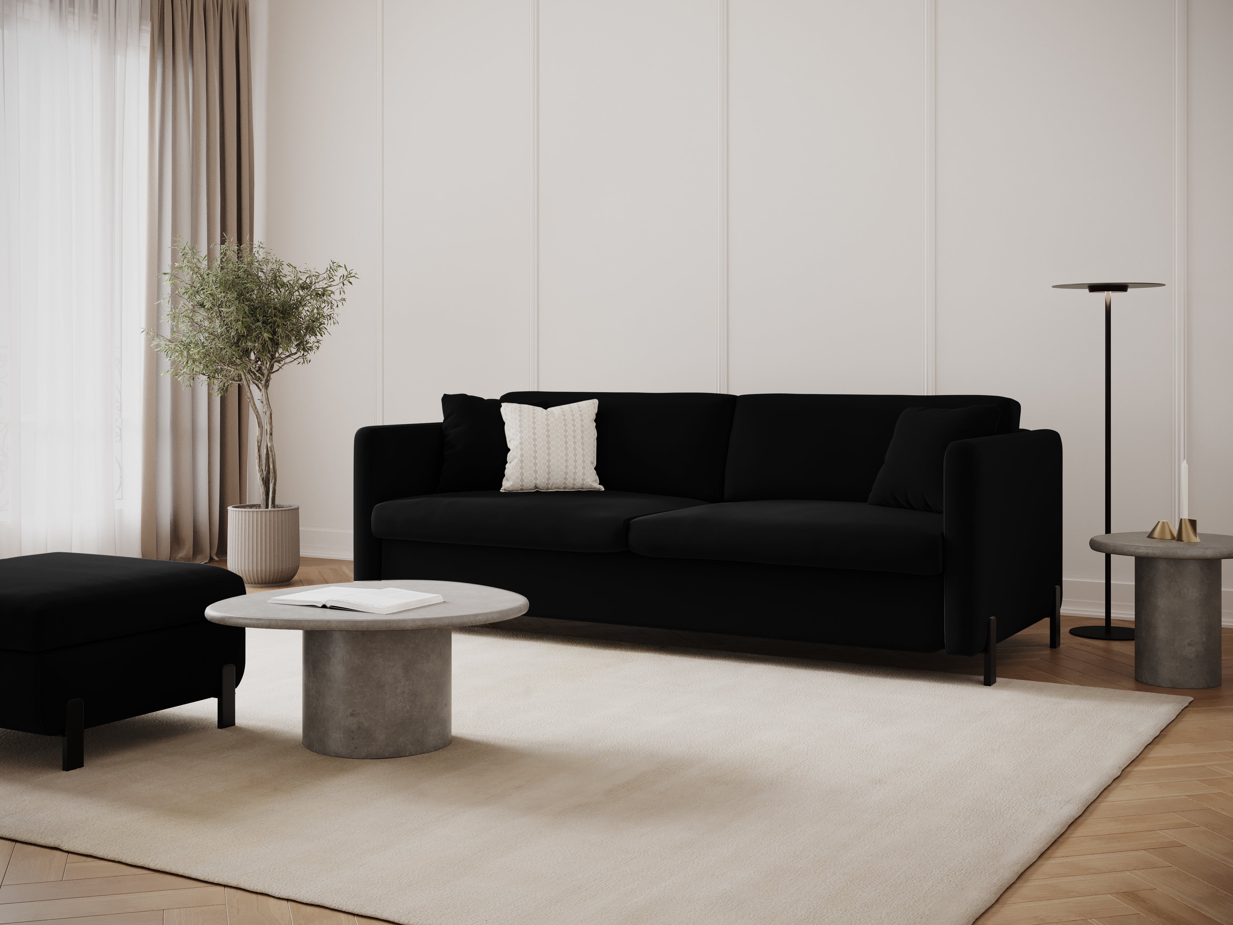 Sofa Gloria 202x102cm, Material: Samt