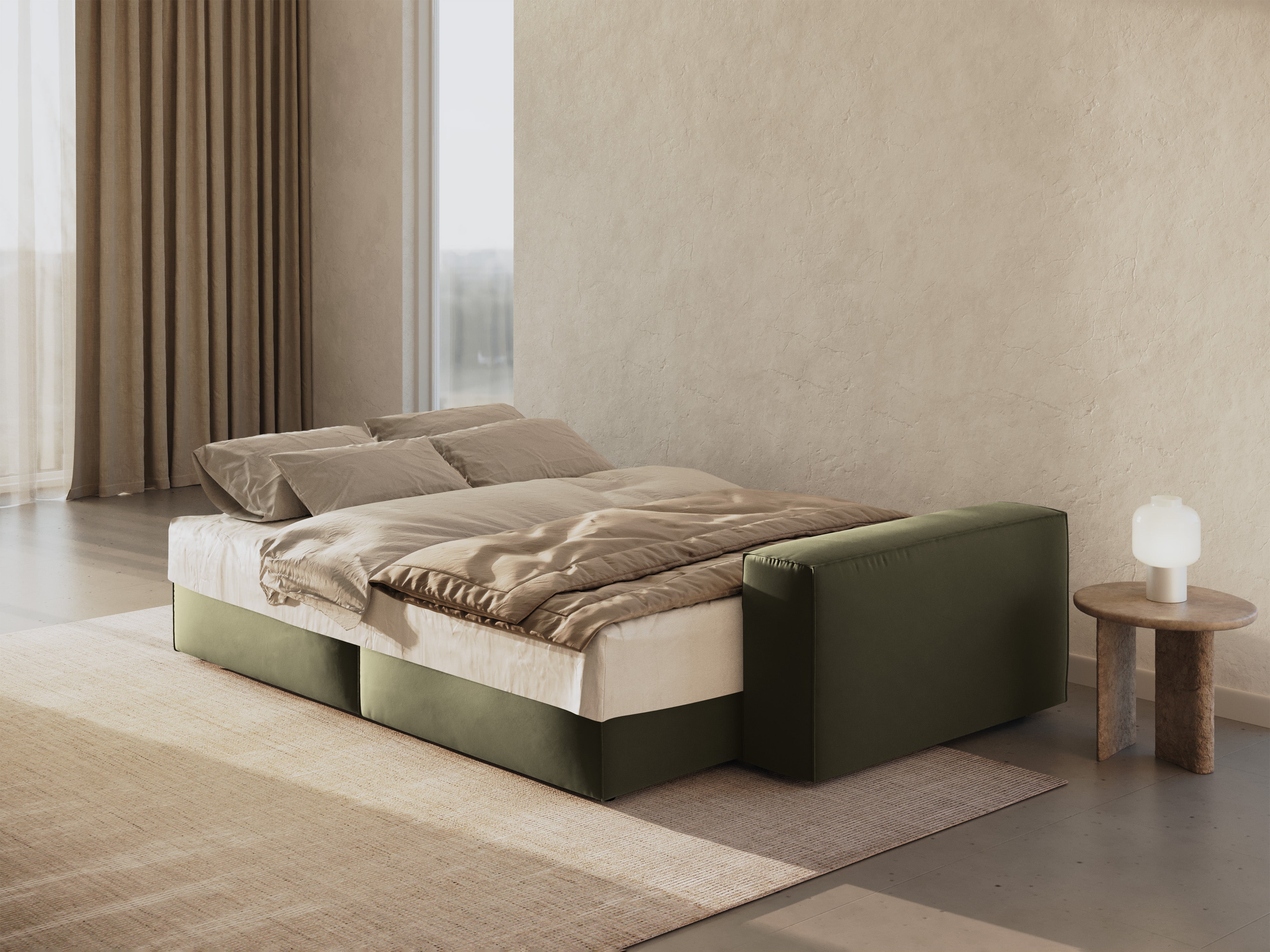 Jodie Schlafsofa 3-Sitzer, Material: Samt