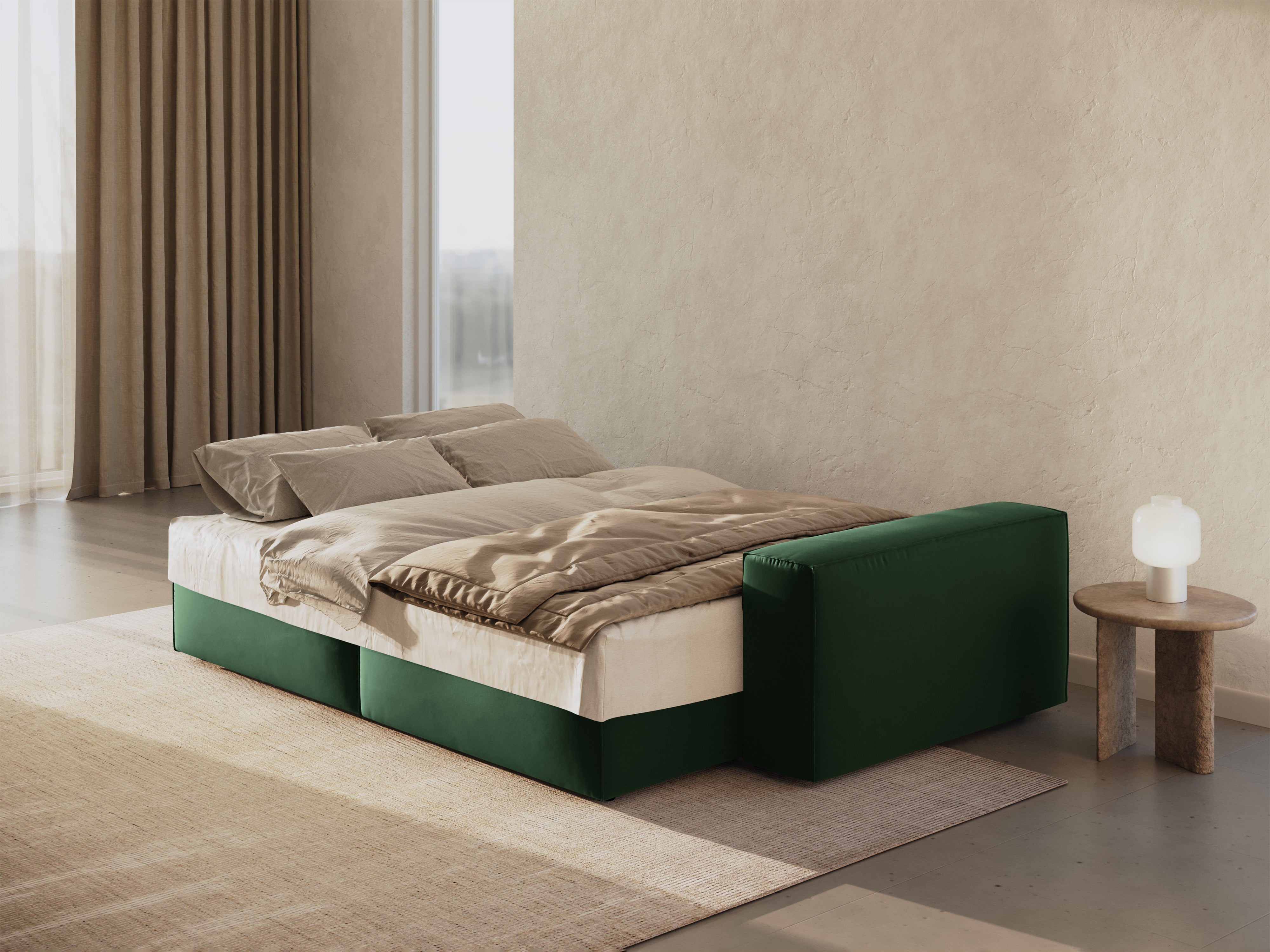 Jodie Schlafsofa 3-Sitzer, Material: Samt