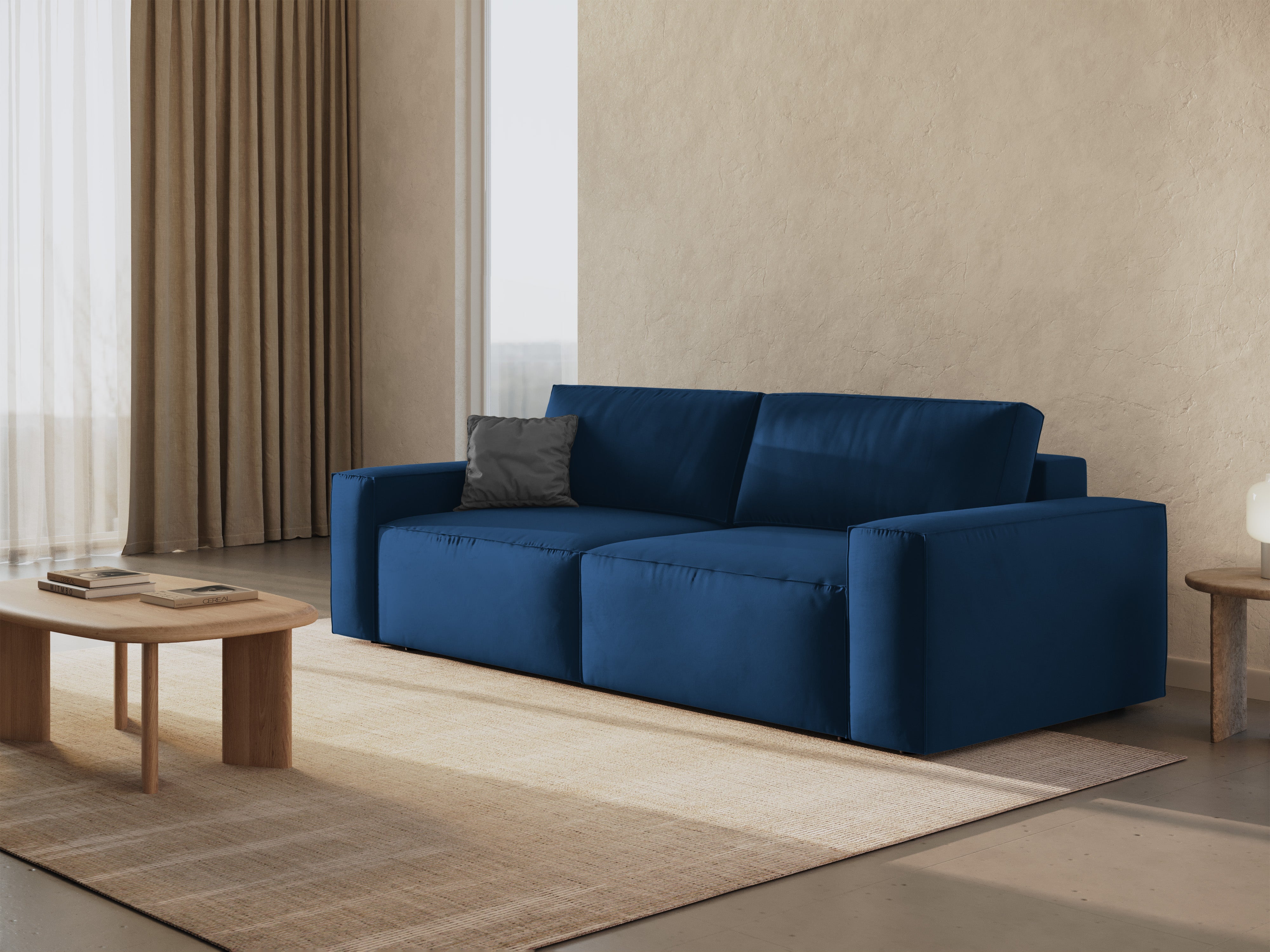 Jodie Schlafsofa 3-Sitzer, Material: Samt
