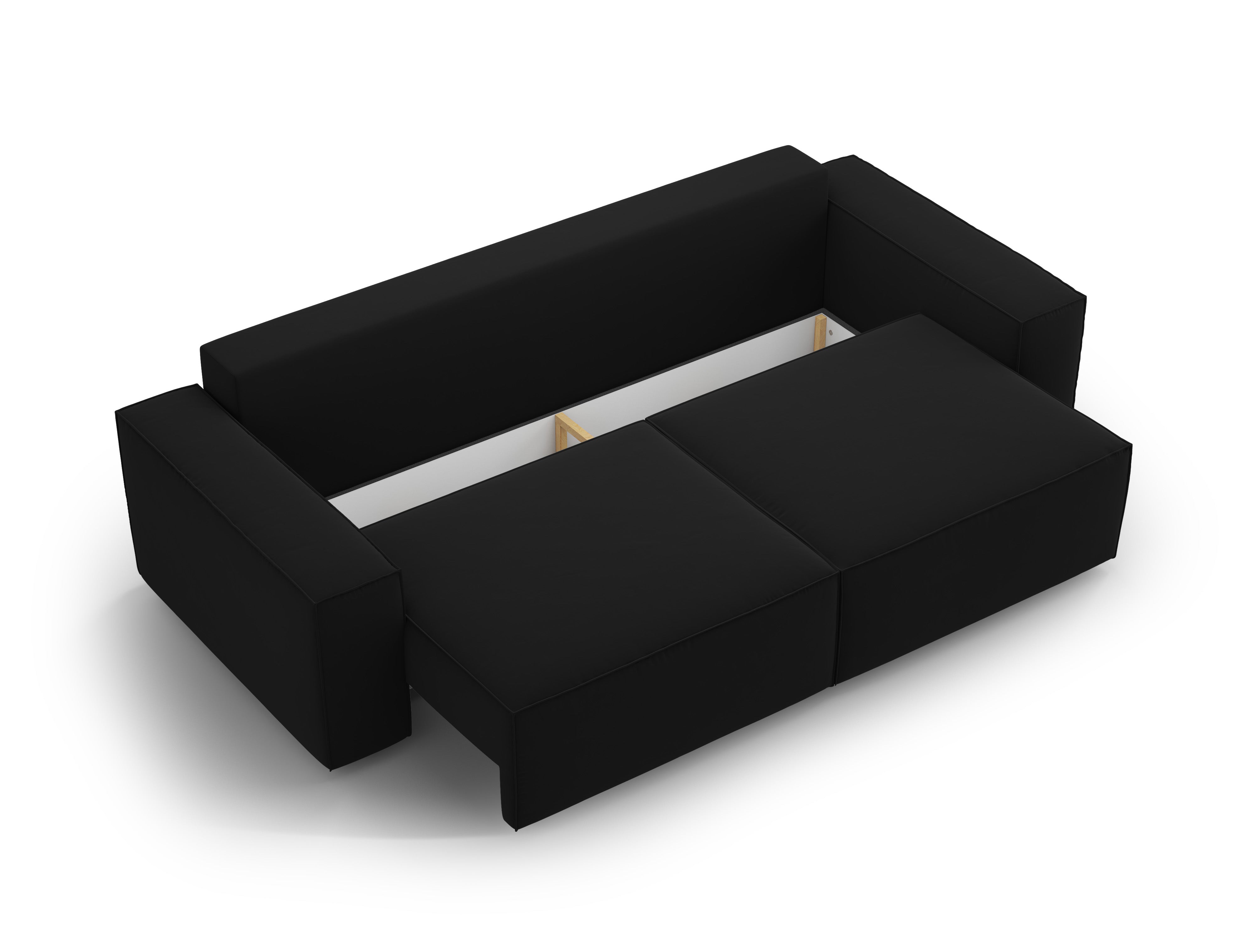 Jodie Schlafsofa 3-Sitzer, Material: Samt