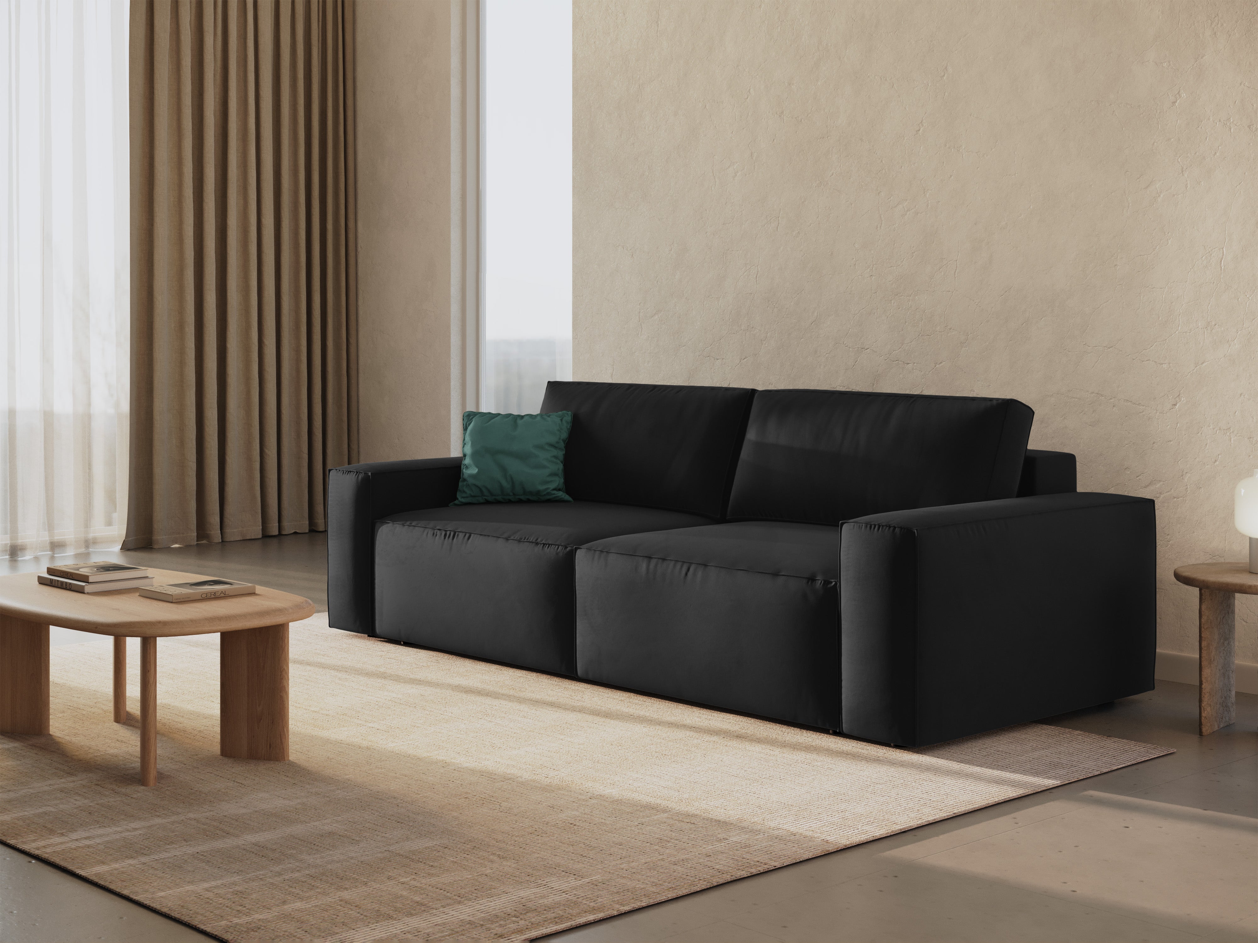 Jodie Schlafsofa 3-Sitzer, Material: Samt