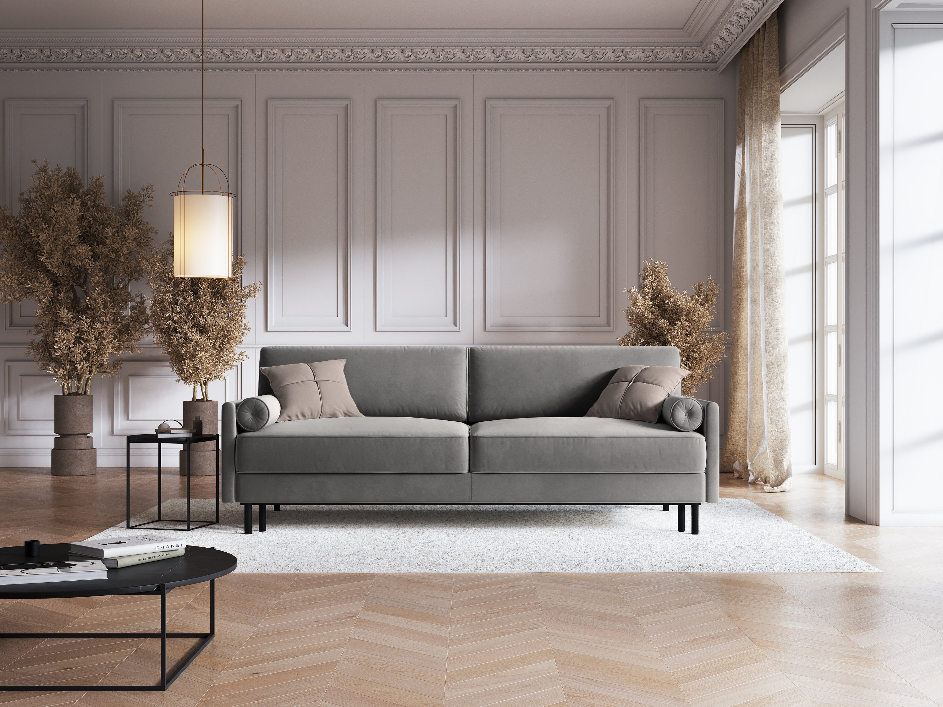 Scott Sofa, 3 Sitze, 212x97cm, Material: Samt