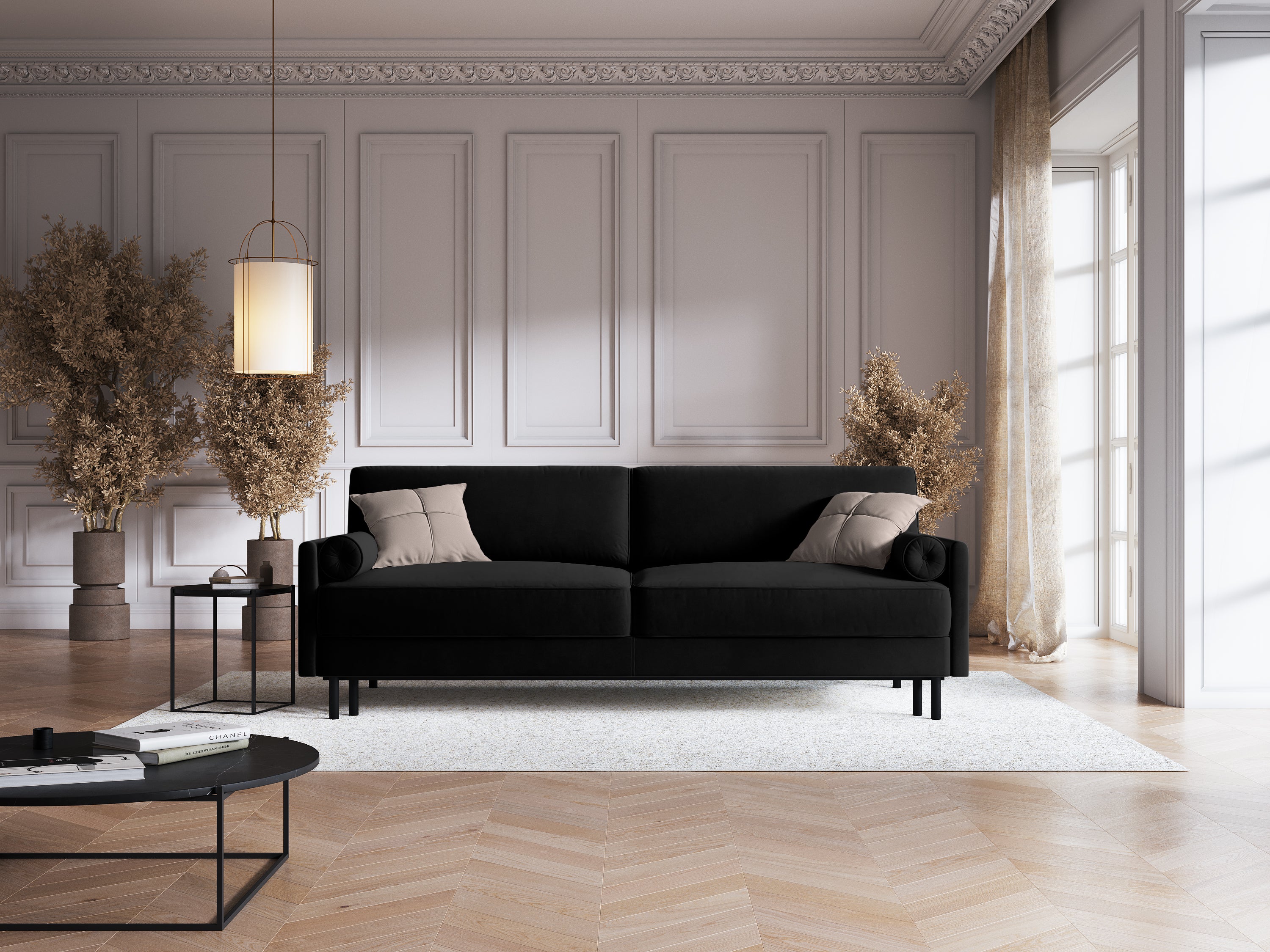 Scott Sofa, 3 Sitze, 212x97cm, Material: Samt