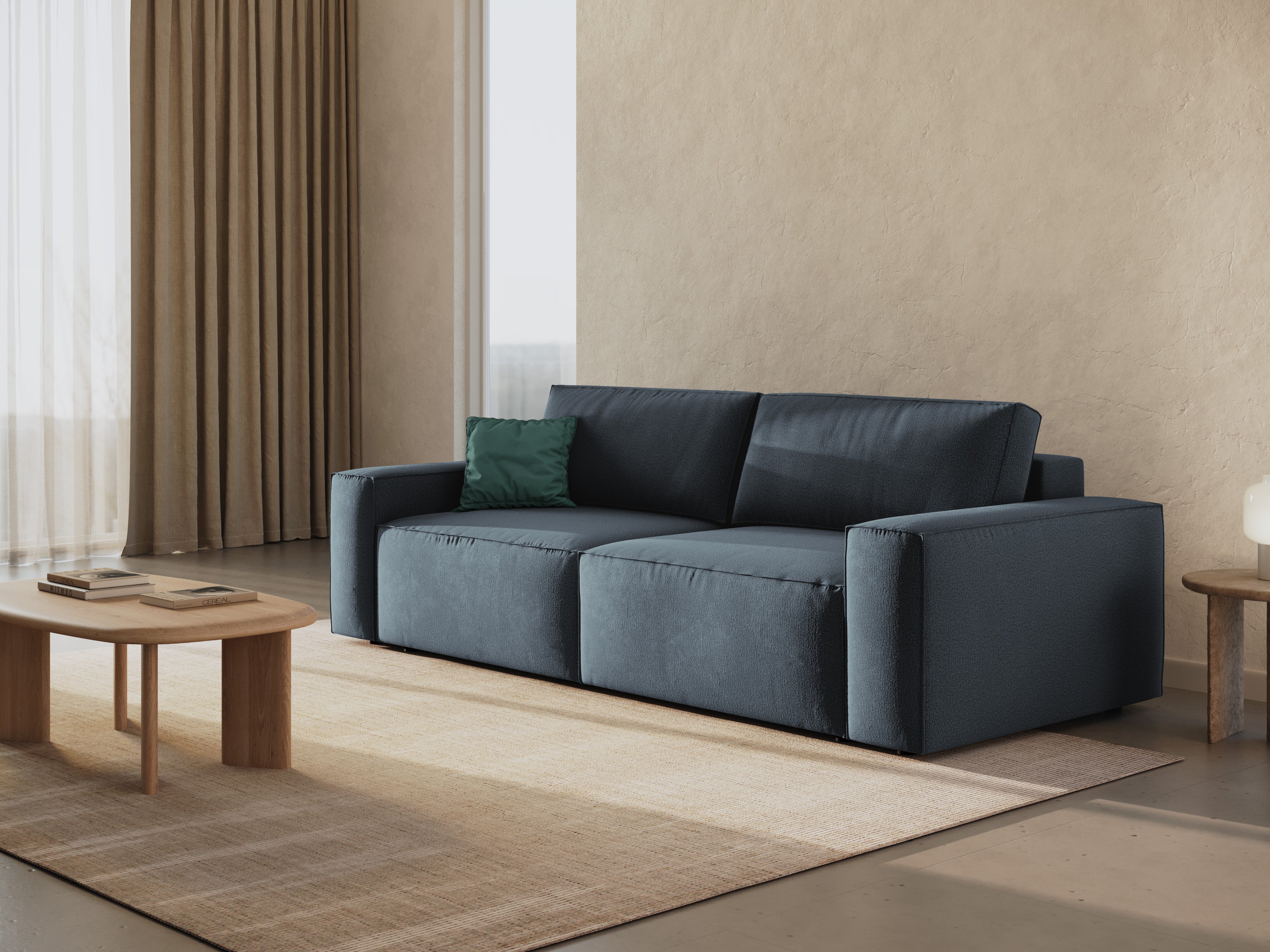 Jodie Schlafsofa 3-Sitzer, Material: Strukturstoff