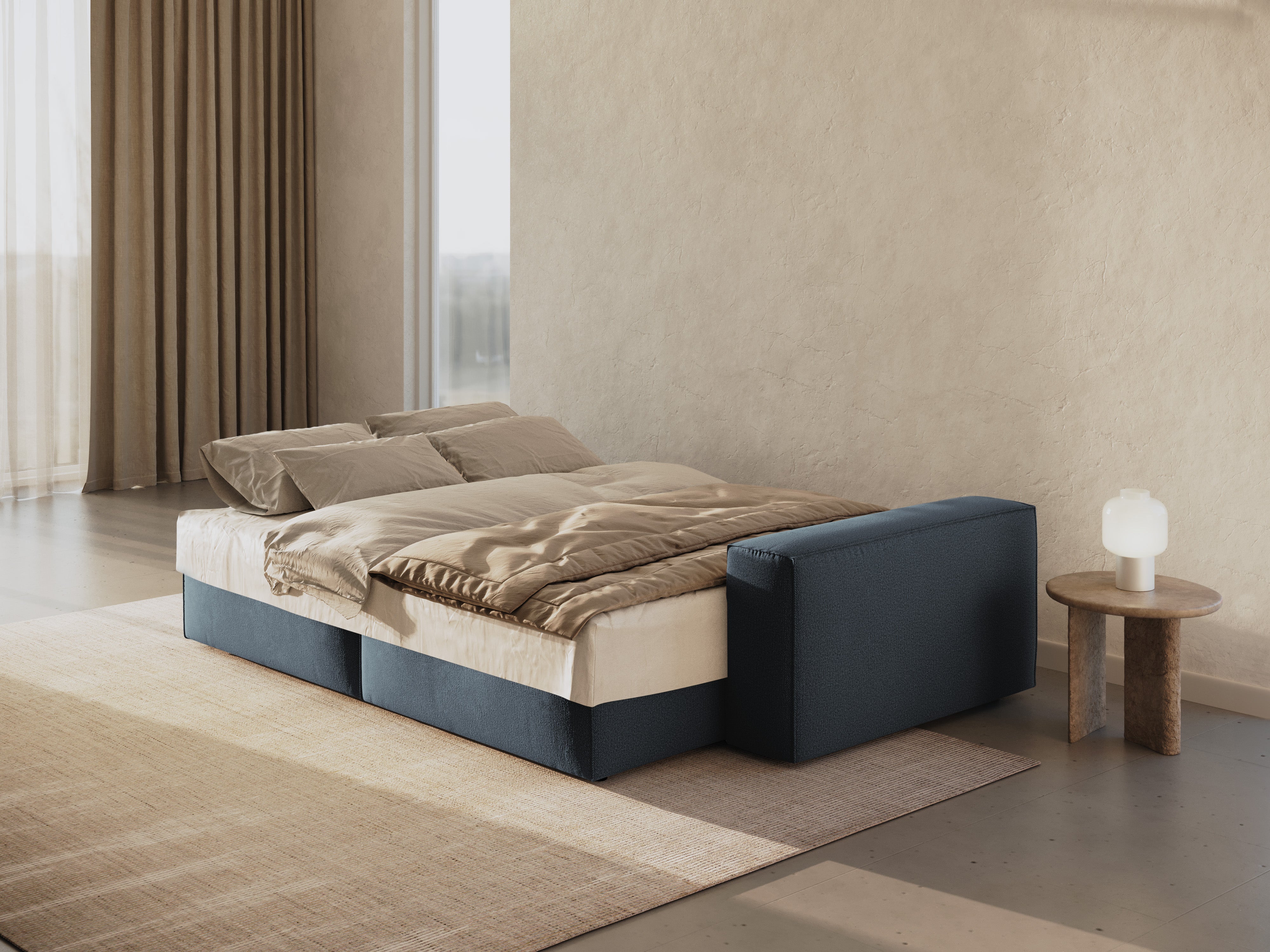 Jodie Schlafsofa 3-Sitzer, Material: Strukturstoff