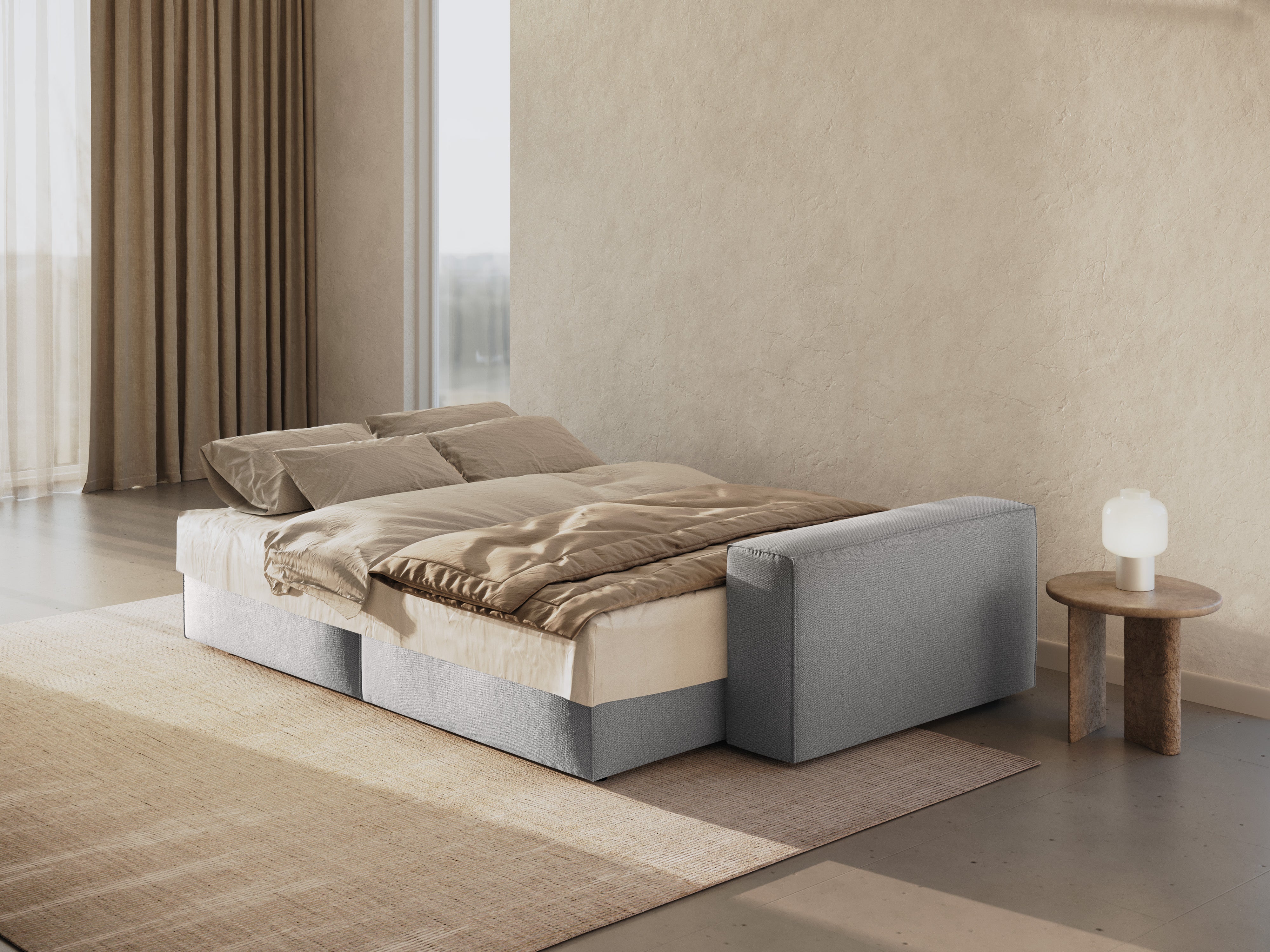 Jodie Schlafsofa 3-Sitzer, Material: Strukturstoff