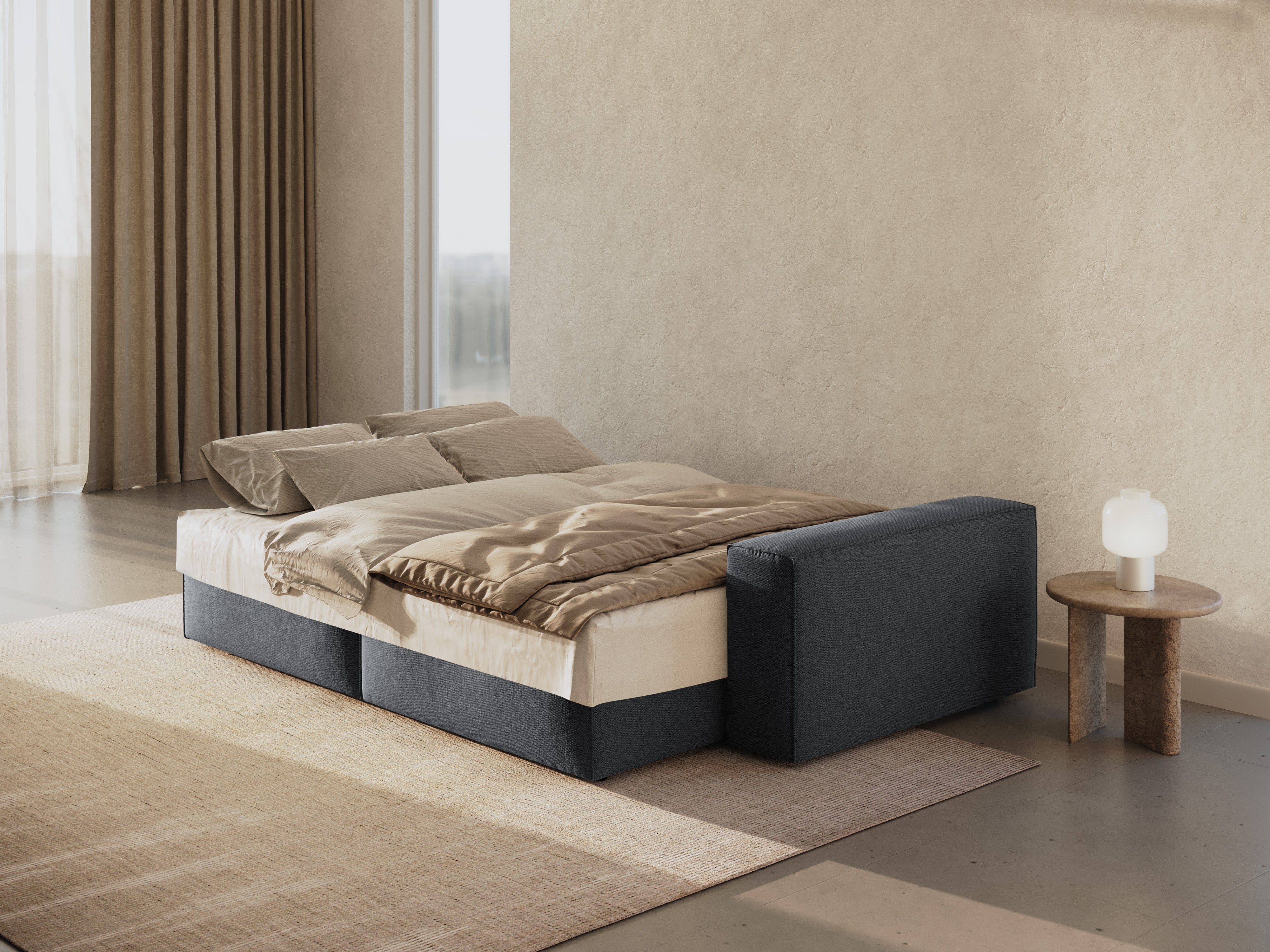 Jodie Schlafsofa 3-Sitzer, Material: Strukturstoff