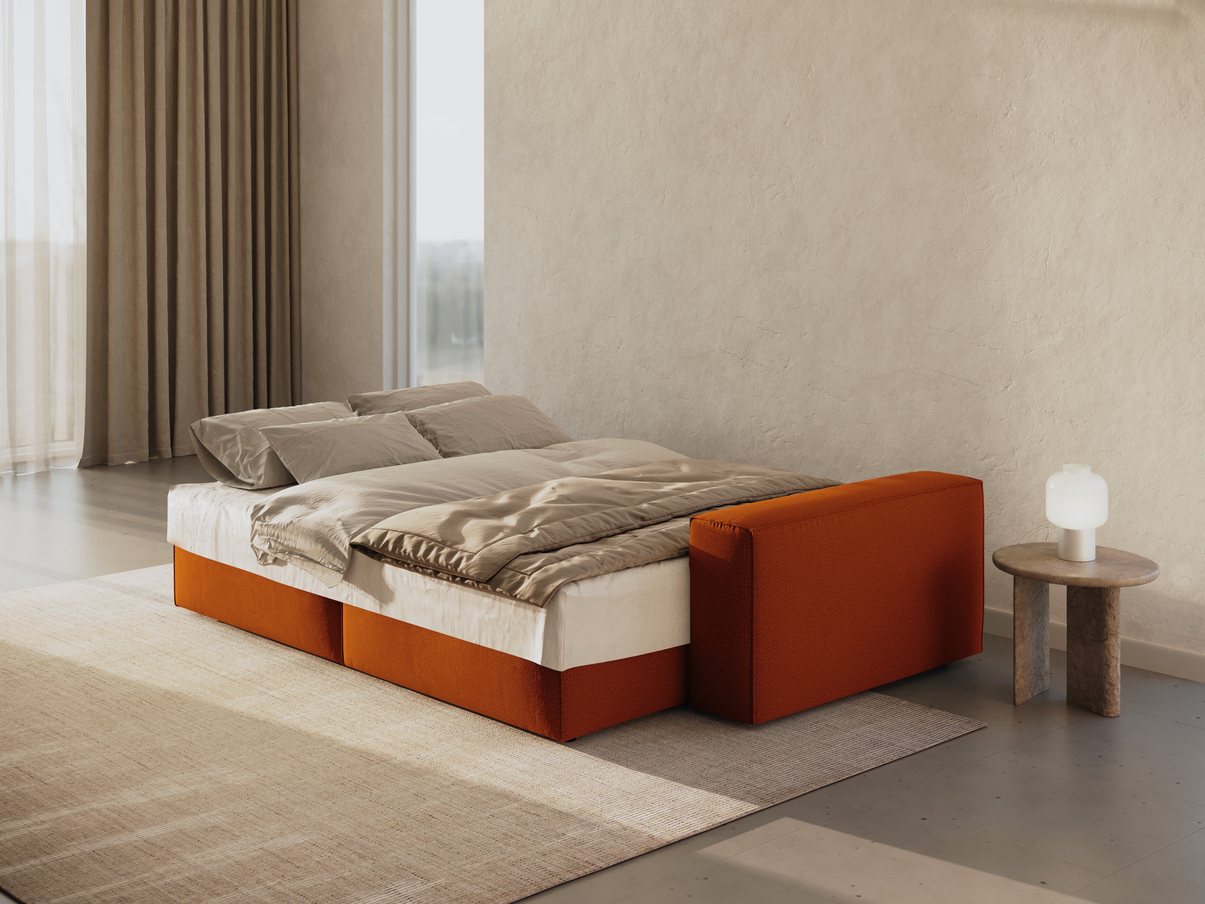 Jodie Schlafsofa 3-Sitzer, Material: Strukturstoff