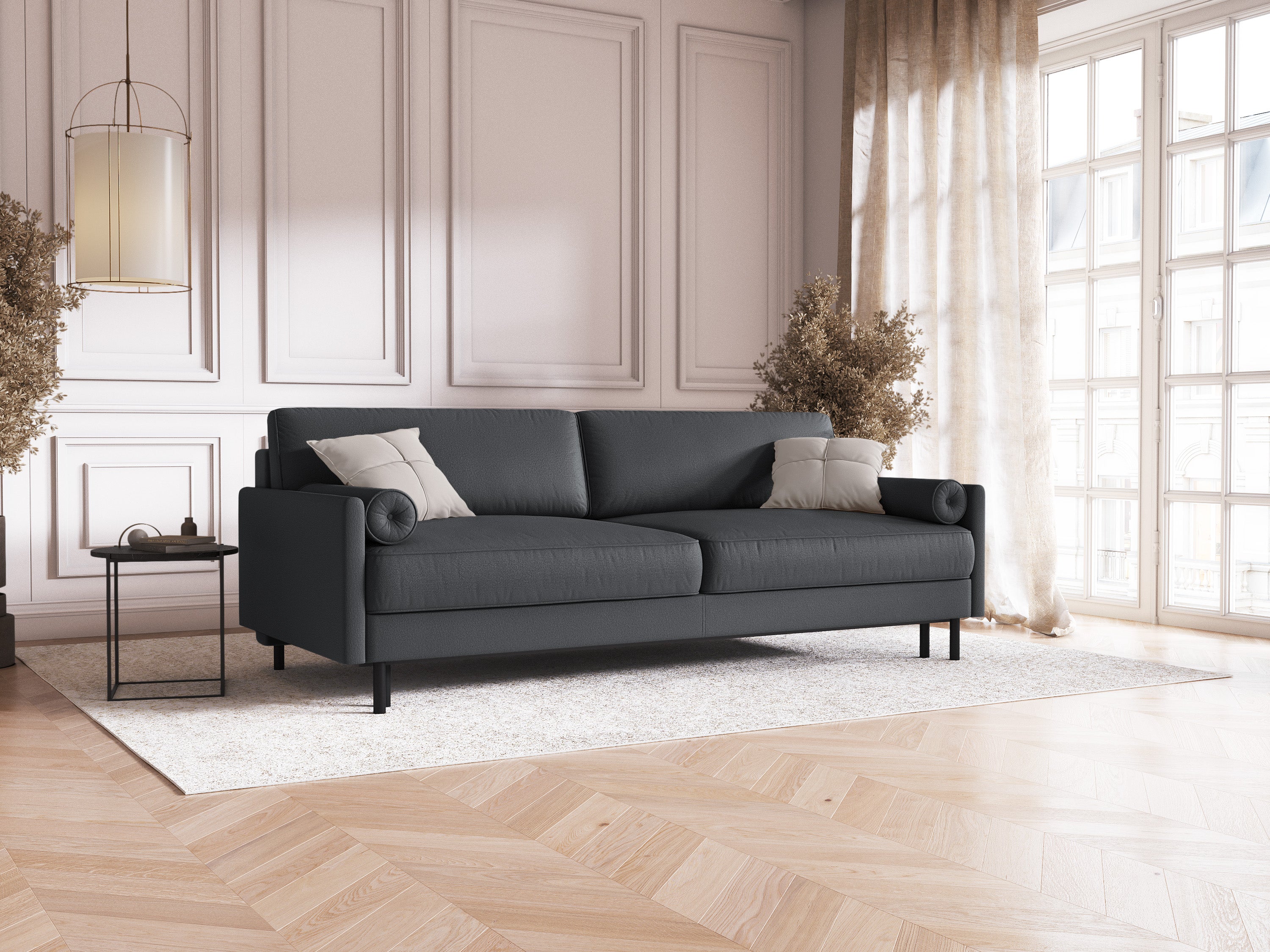Scott Sofa, 3 Sitze, 212x97cm, Material: Strukturstoff