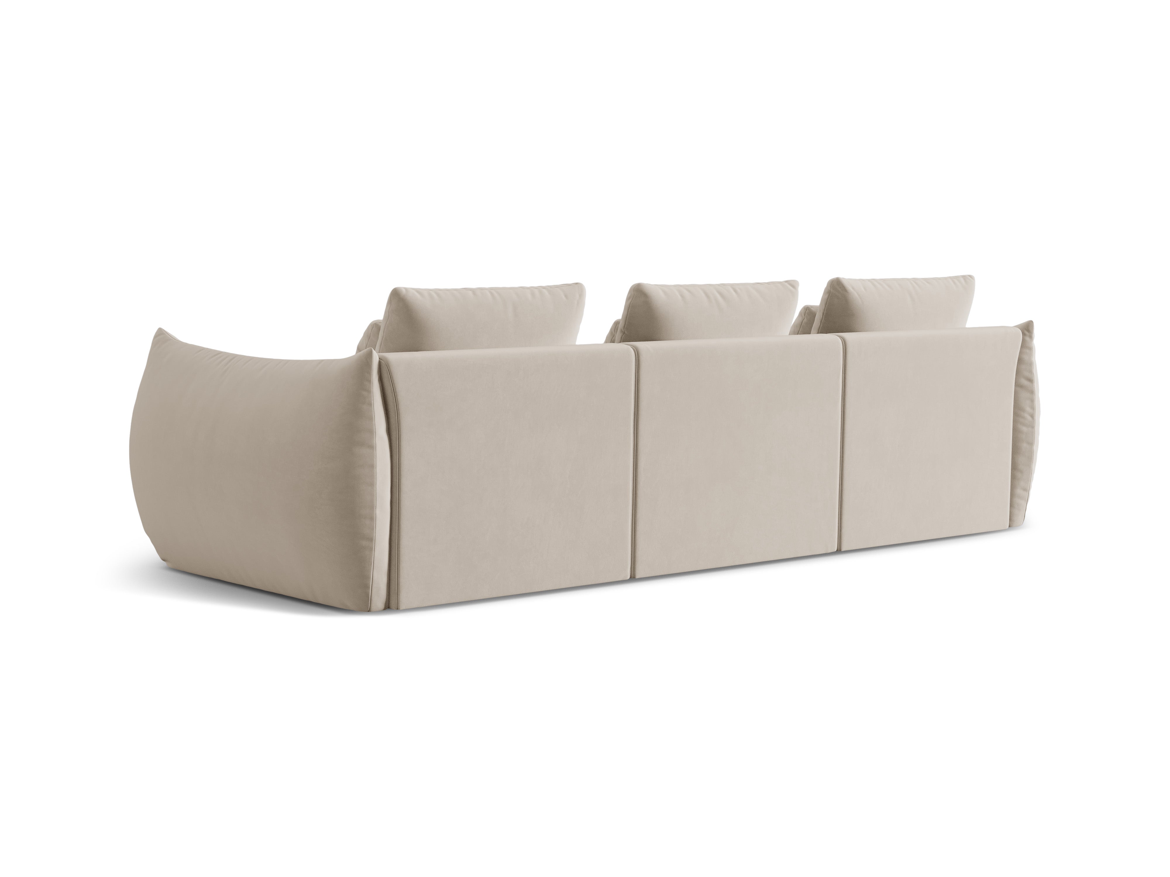 Bloom Sofa, 4 Sitze, 332x106 cm, Material: Samt