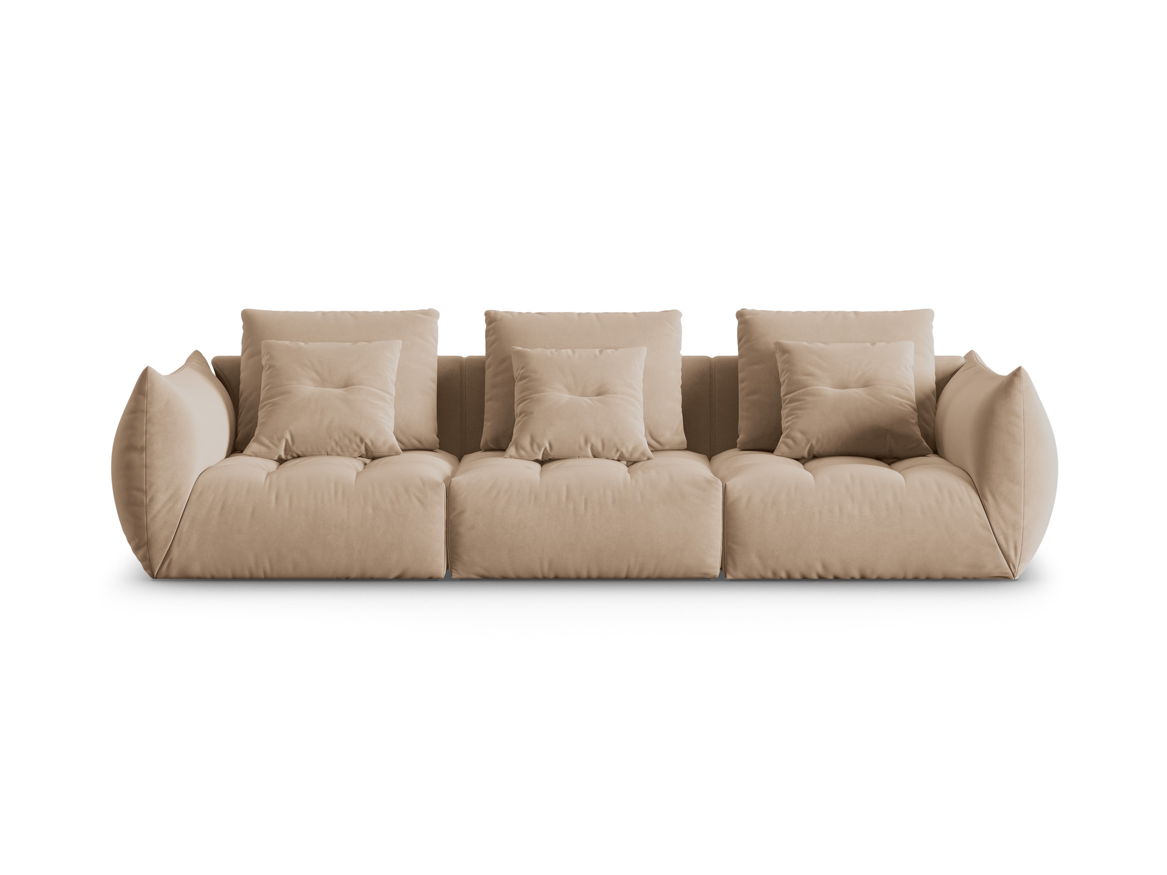 Bloom Sofa, 4 Sitze, 332x106 cm, Material: Samt