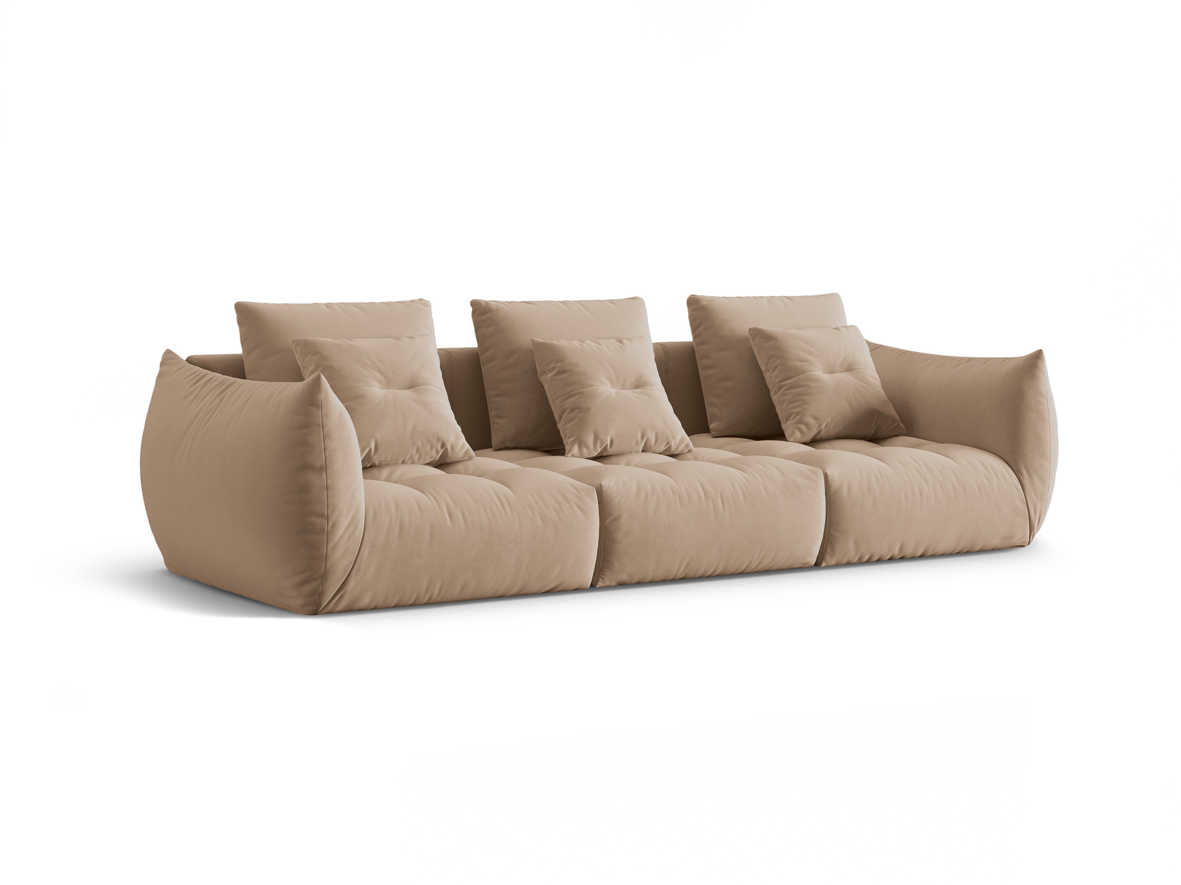 Bloom Sofa, 4 Sitze, 332x106 cm, Material: Samt