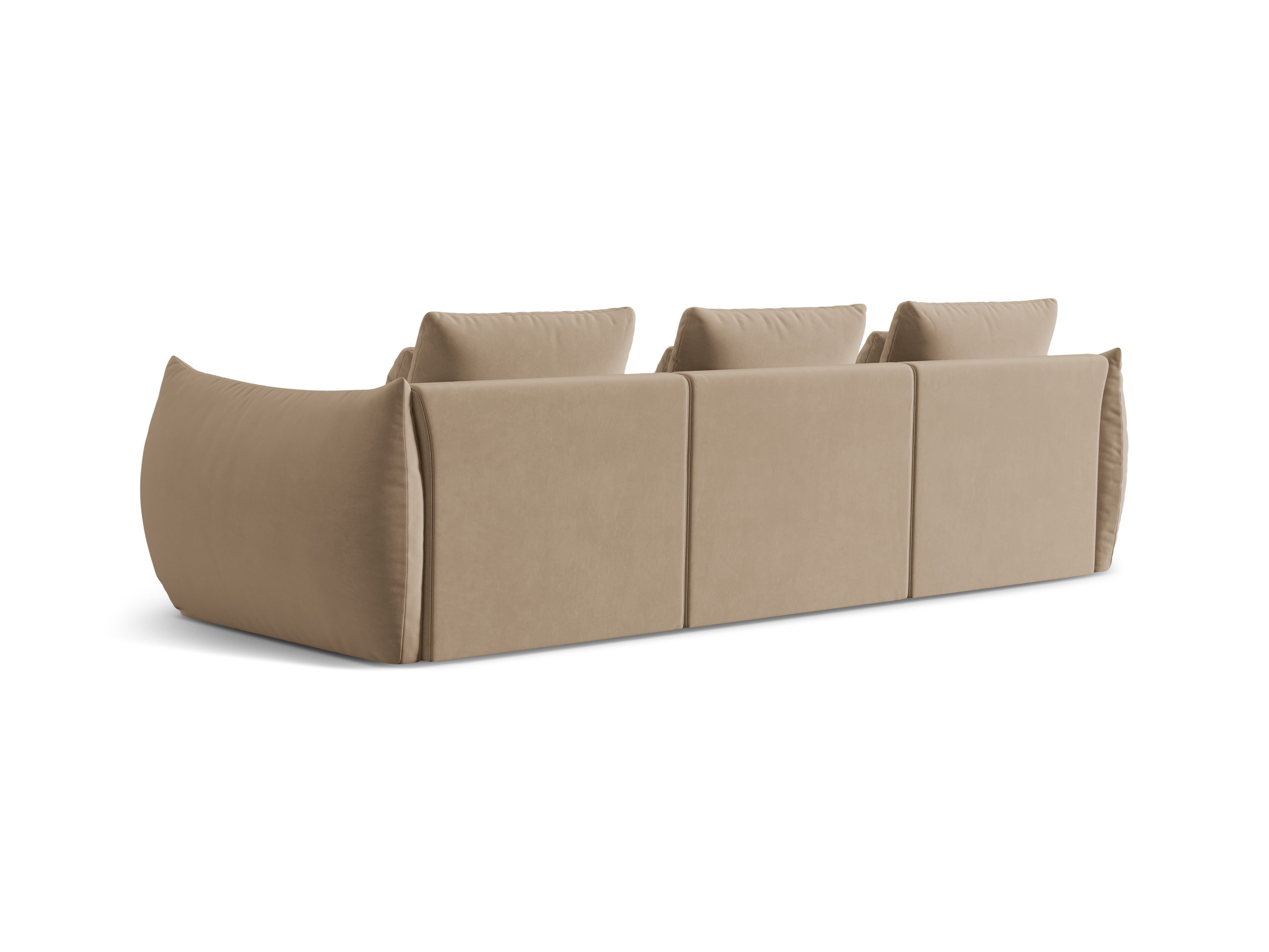Bloom Sofa, 4 Sitze, 332x106 cm, Material: Samt