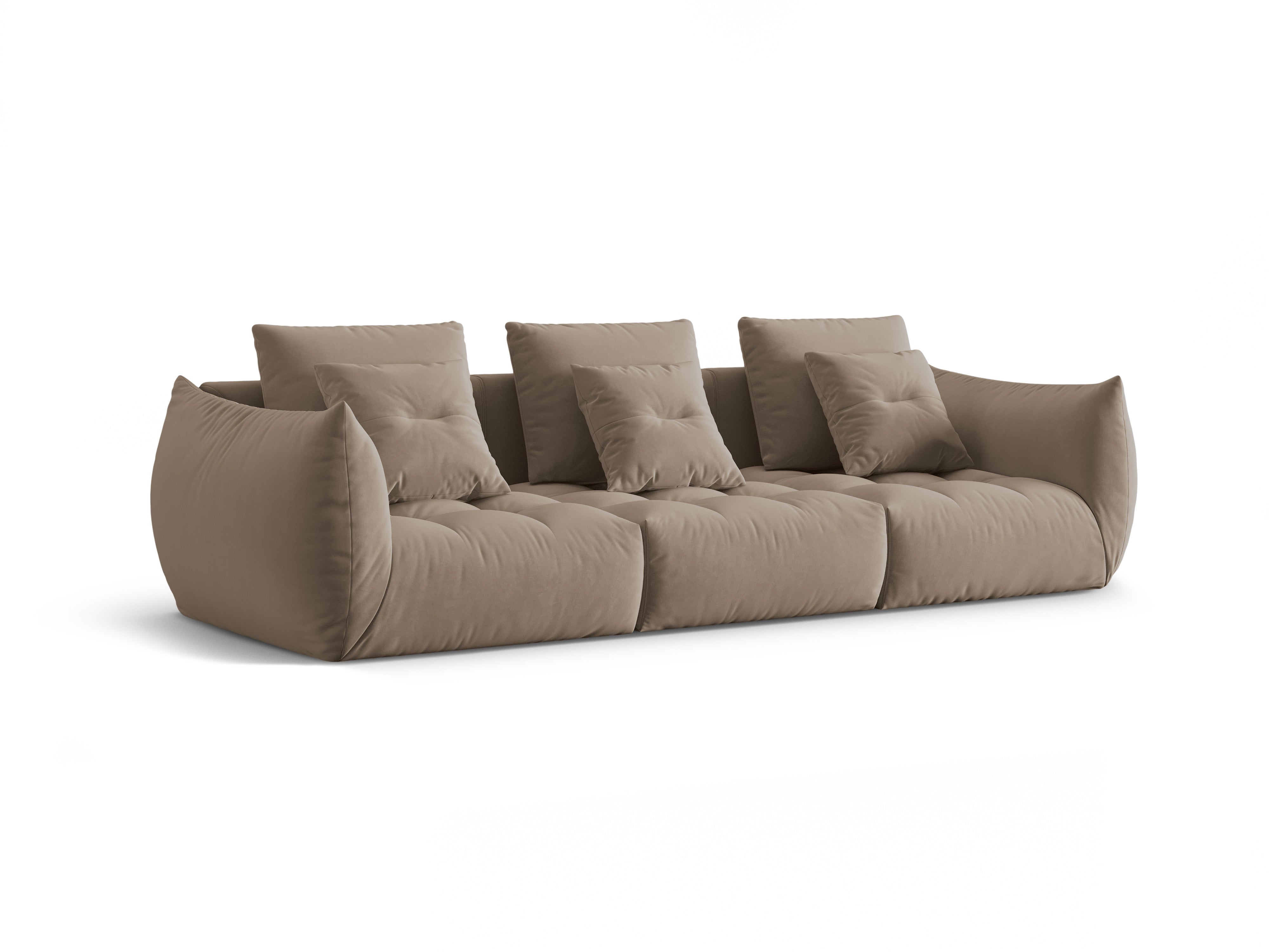 Bloom Sofa, 4 Sitze, 332x106 cm, Material: Samt