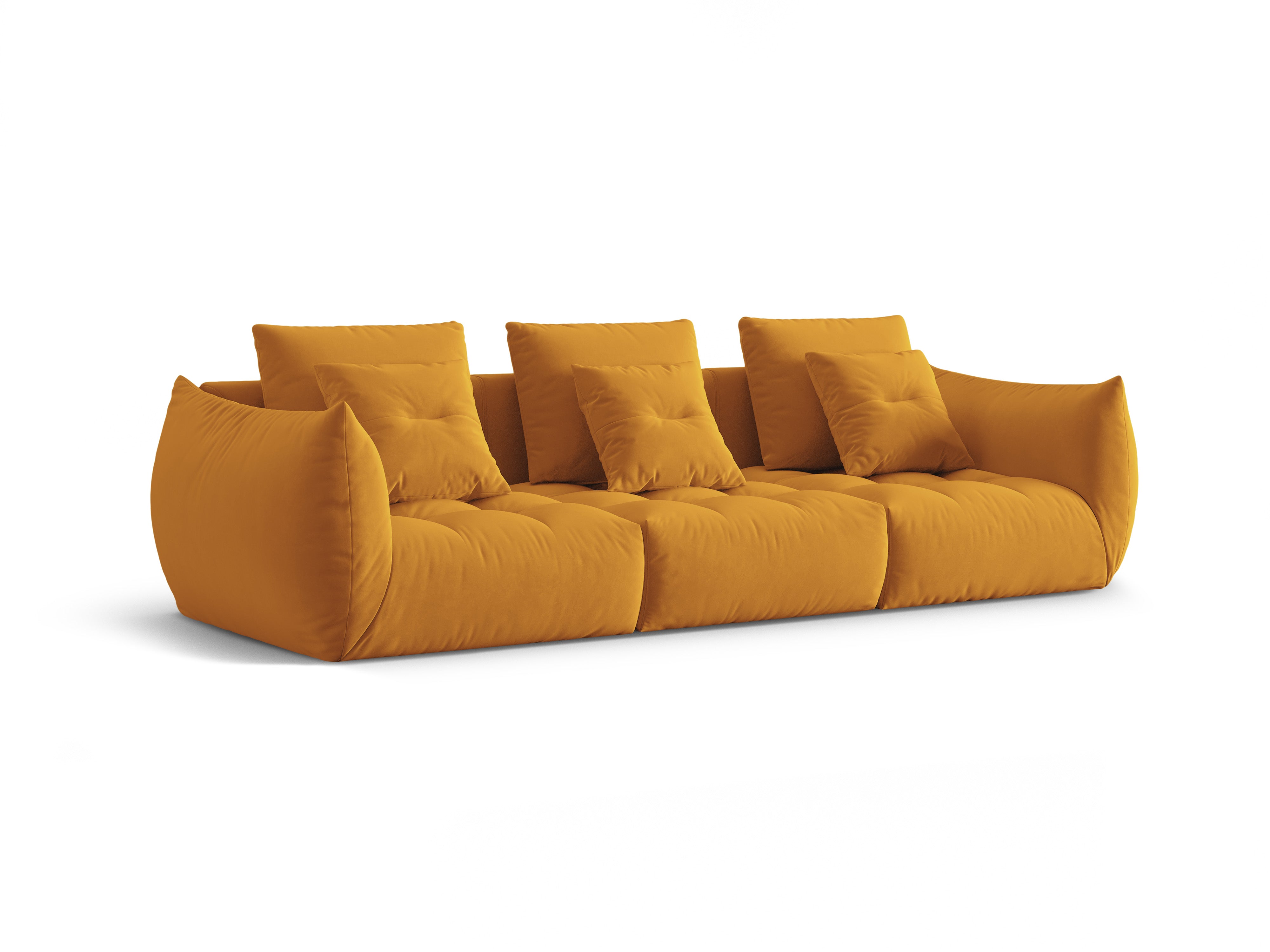 Bloom Sofa, 4 Sitze, 332x106 cm, Material: Samt