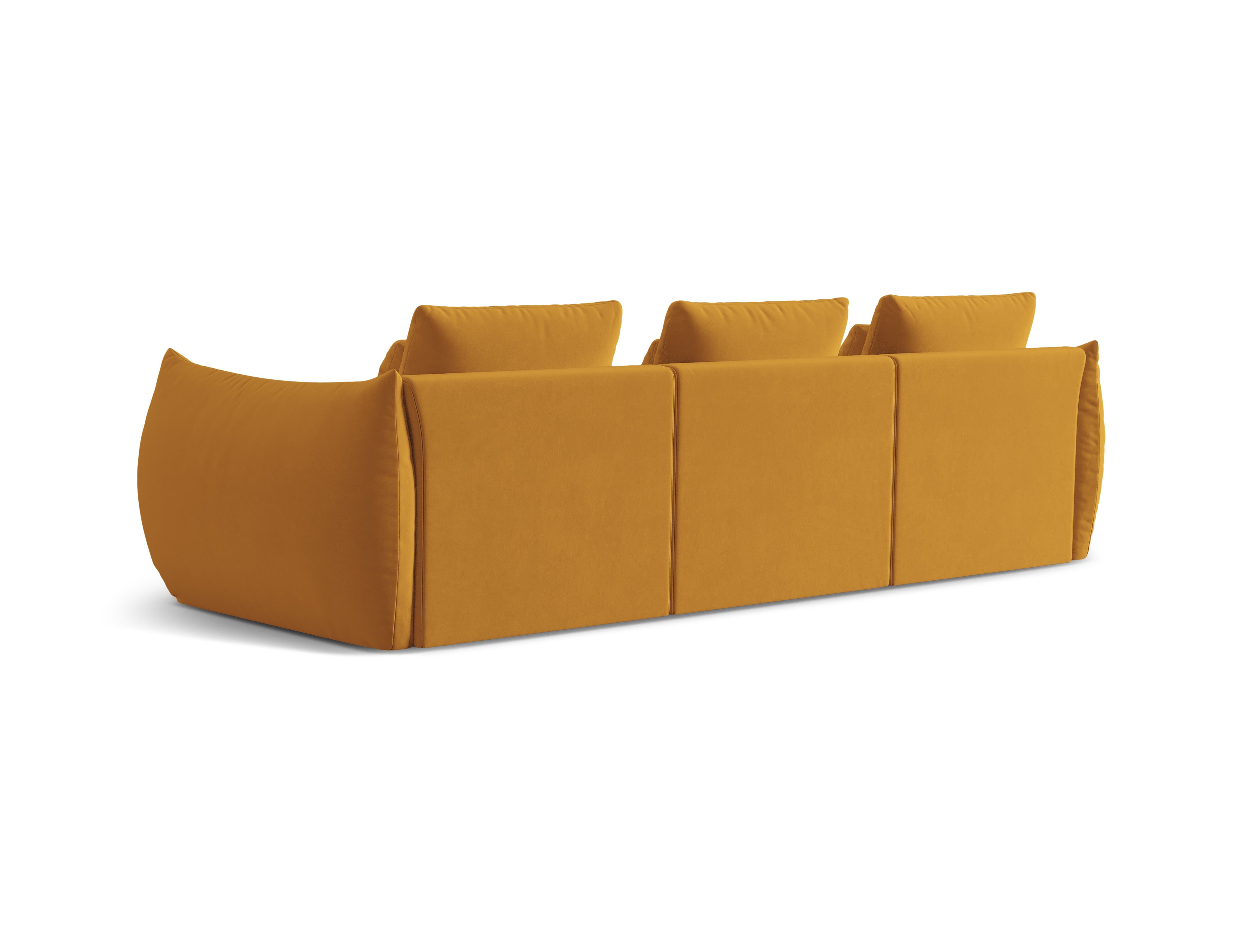 Bloom Sofa, 4 Sitze, 332x106 cm, Material: Samt